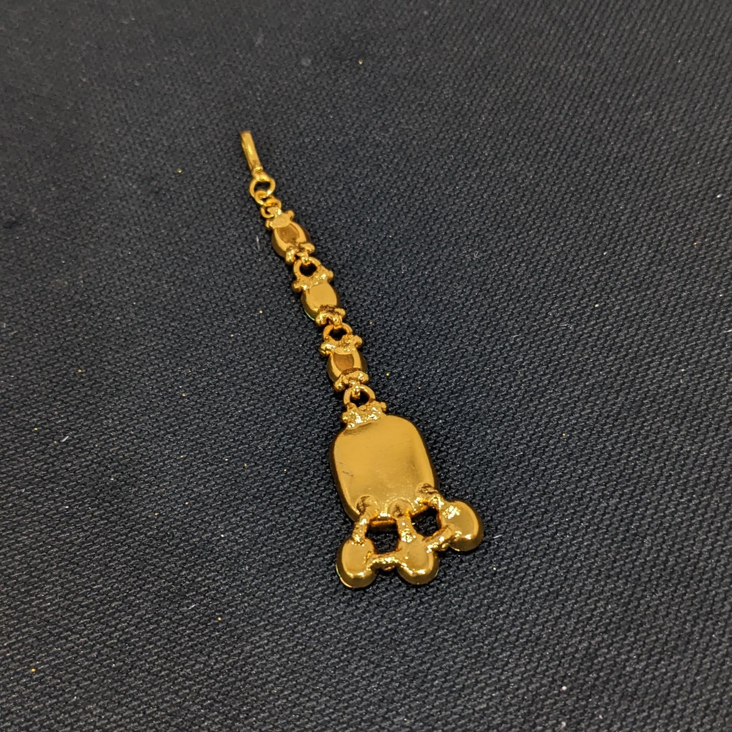 Gold plated Rectangle kundan Maang Tikka