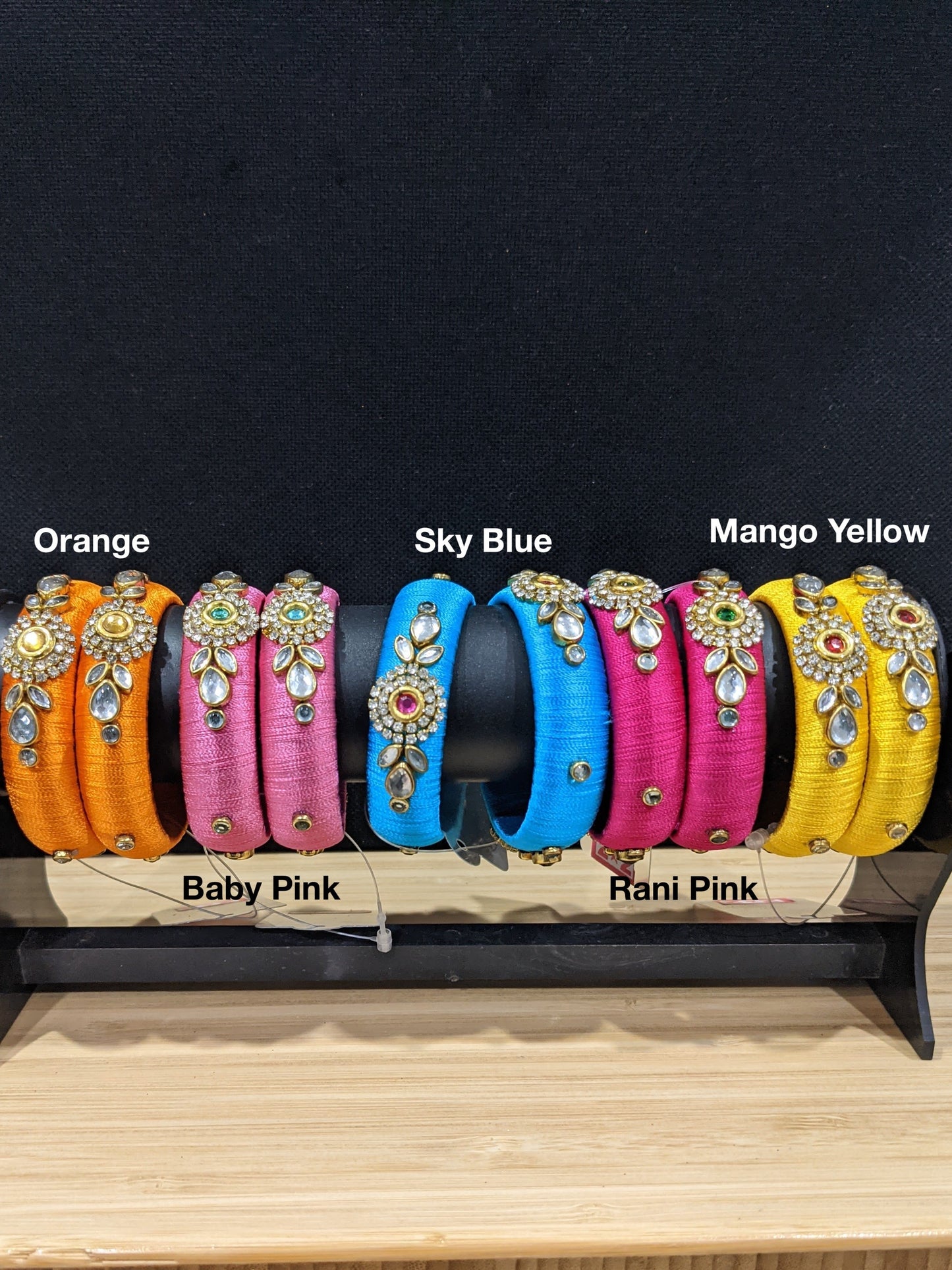 Silk Thread Bangles - Adult Size