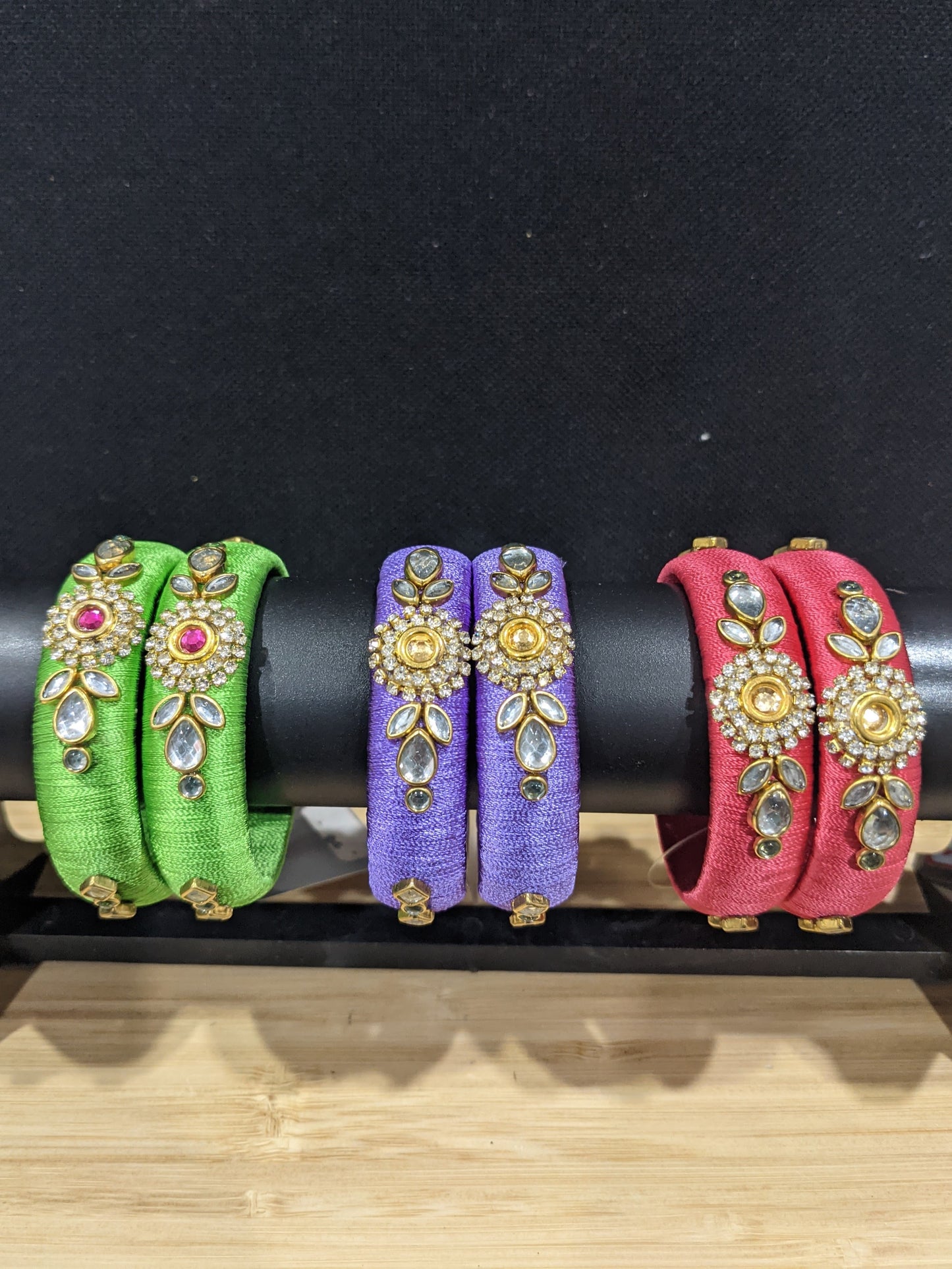 Silk Thread Bangles - Adult Size