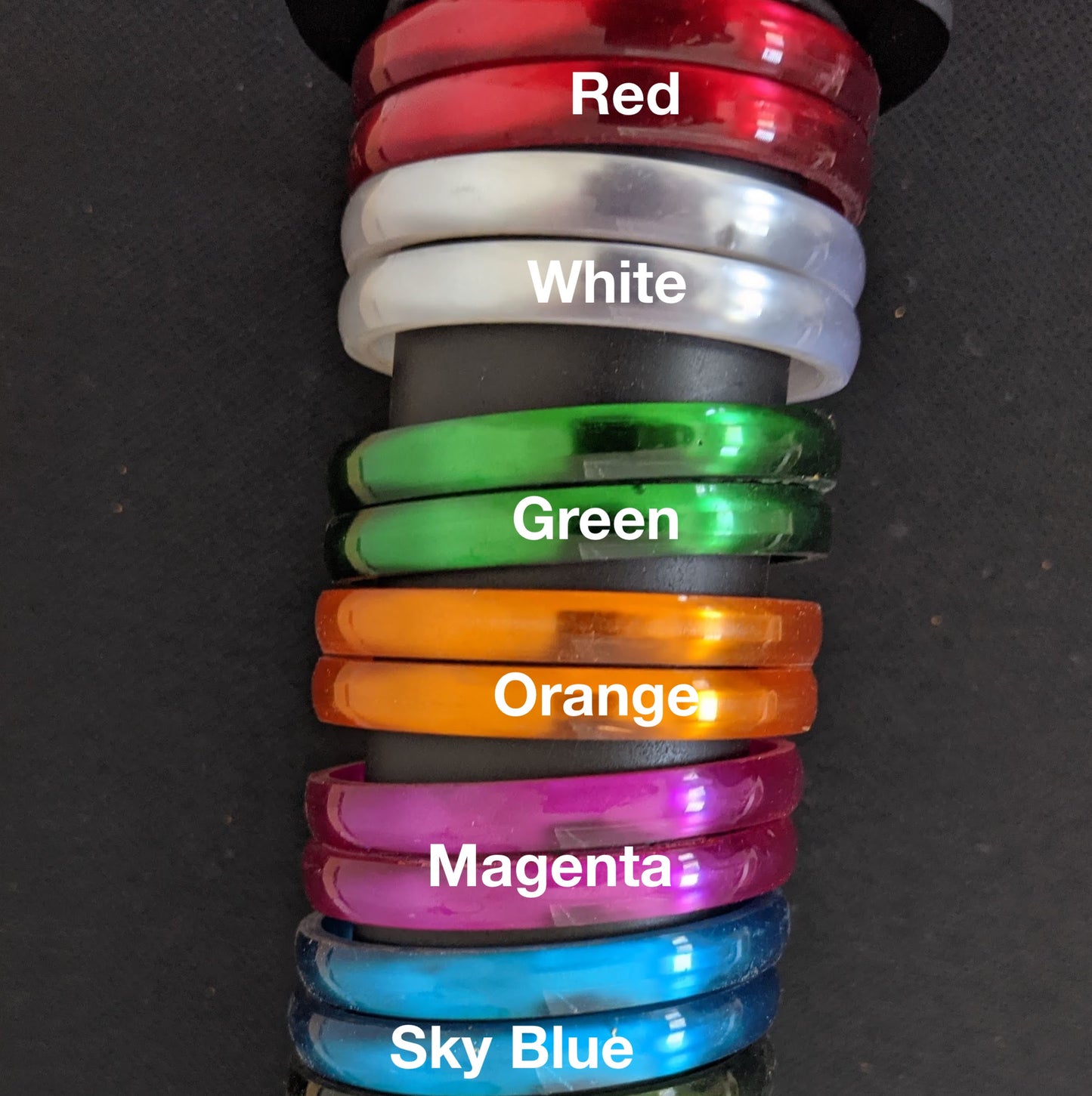 Toddler / Kids Plain Shiny Plastic Bangles