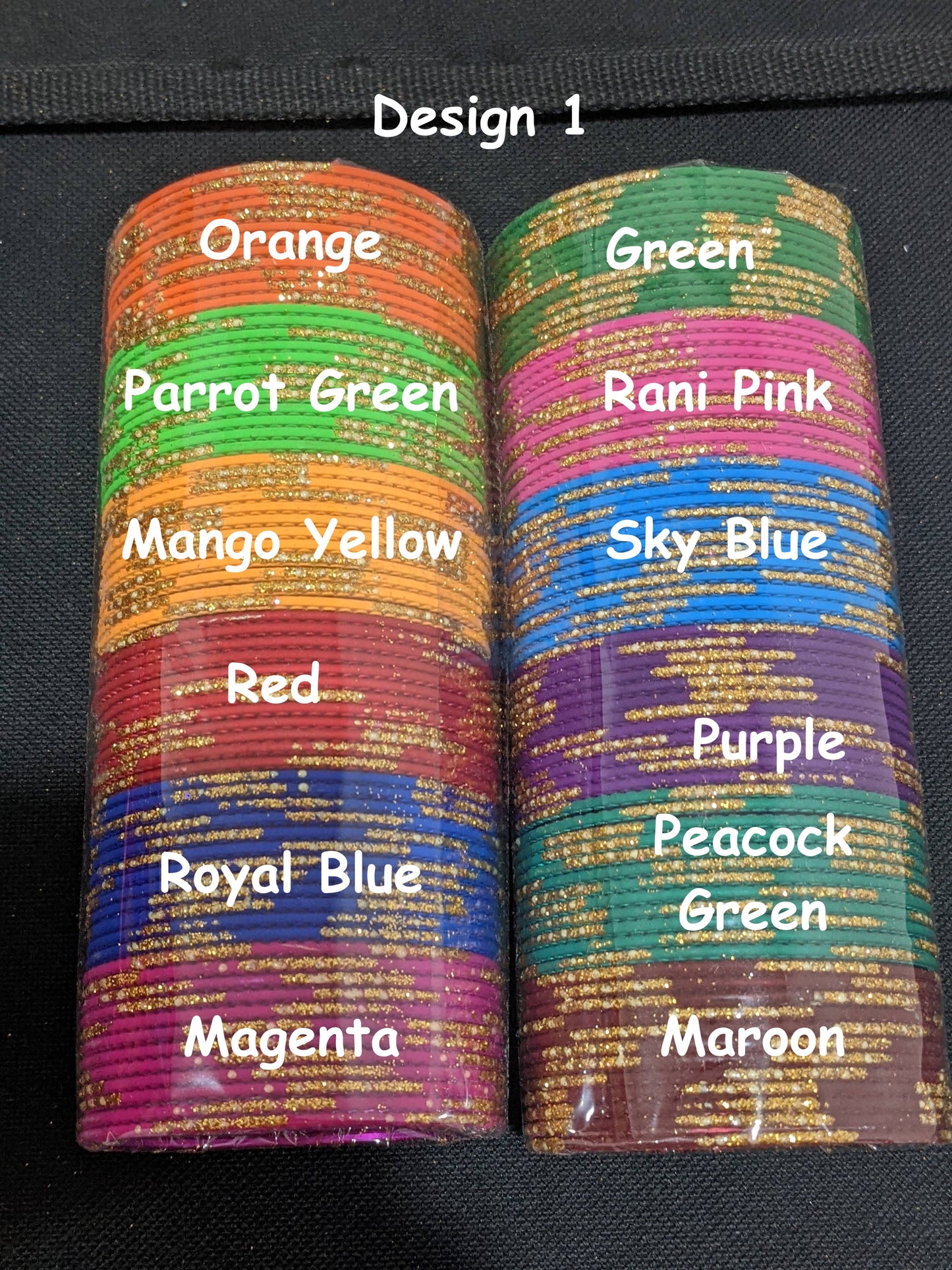 2x10 Bangles / Big size bangles / Colorful Thin Metal Bangles - 1 dozen