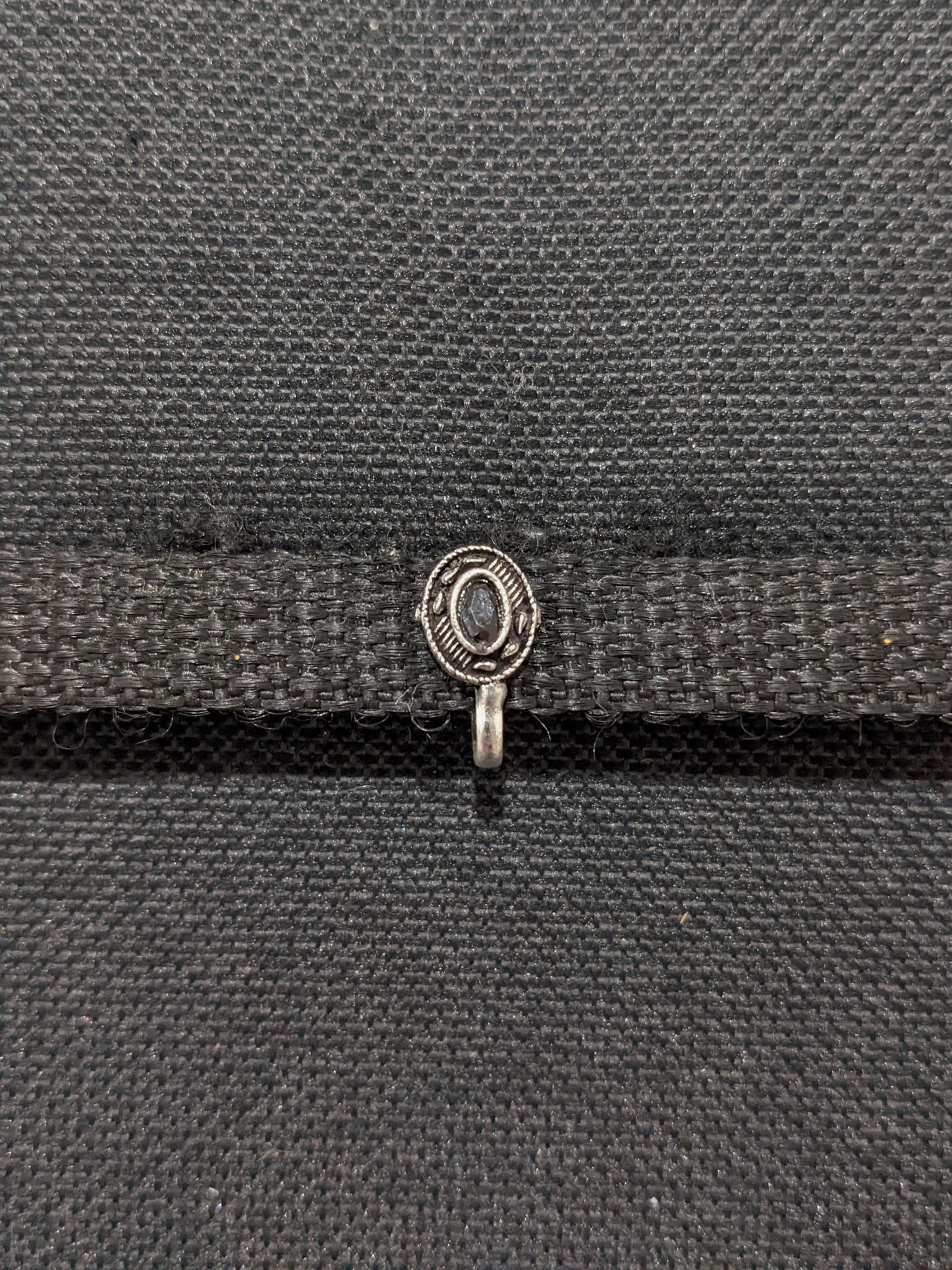 Oxidized Silver Small clip on nose pin - Different designs