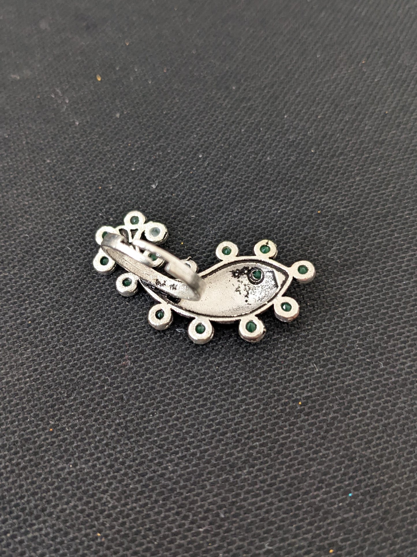 Oxidized Fish design Adjustable Finger ring - Simpliful