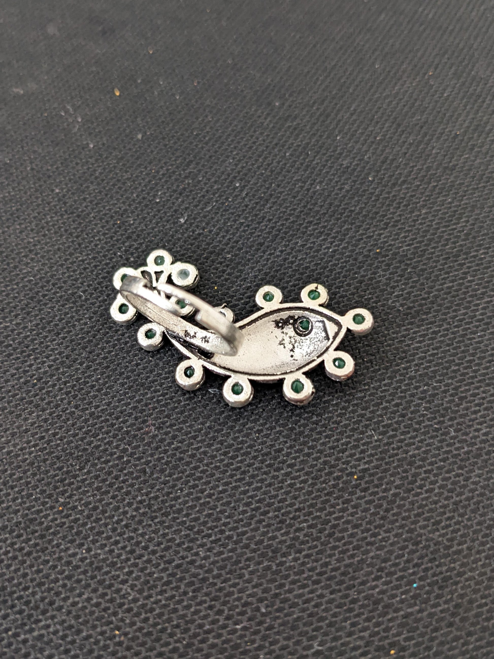 Oxidized Fish design Adjustable Finger ring - Simpliful