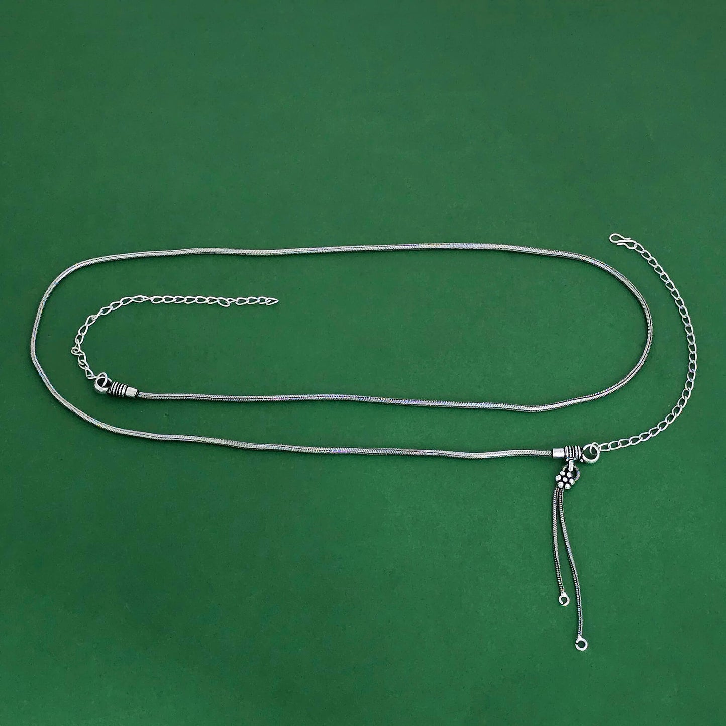 Oxidized Silver Simple Hip Chain / Waist Belt / Belly Chain