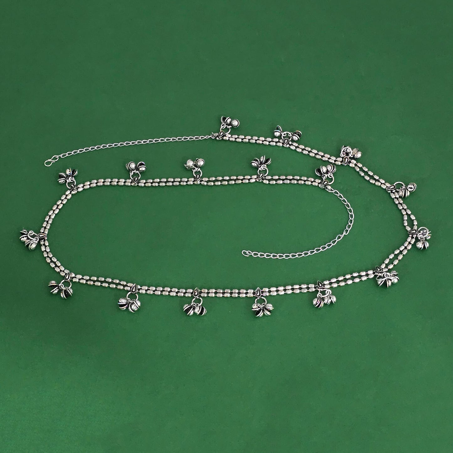 Oxidized Silver Ghunghru bead Hip Chain / Waist Belt / Belly Chain