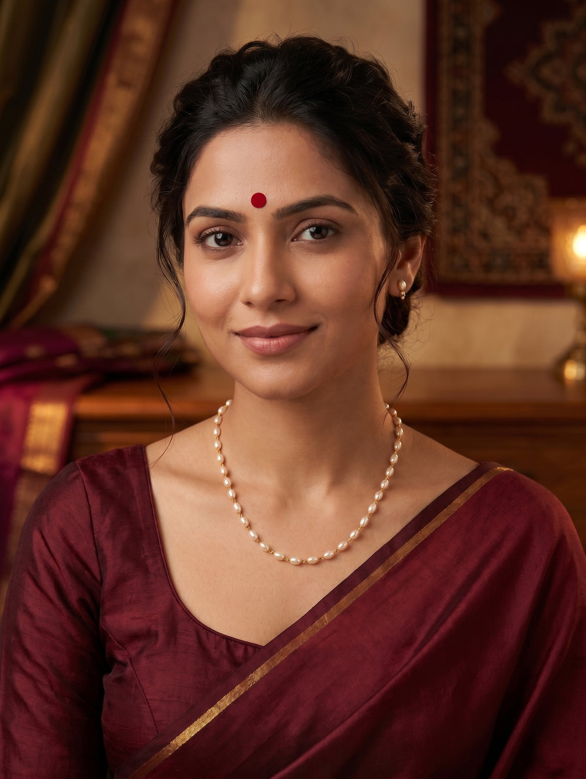 Single strand Pearl Casual Choker Necklace