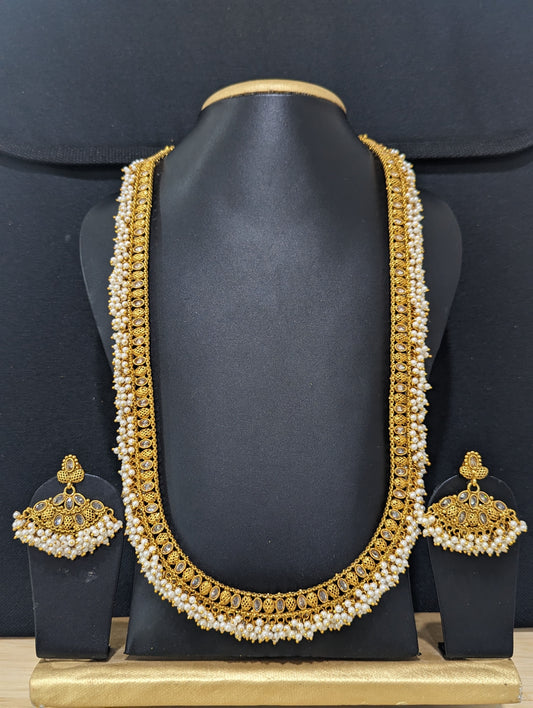 Wedding theme Pendant Long chain set – Simpliful Jewelry
