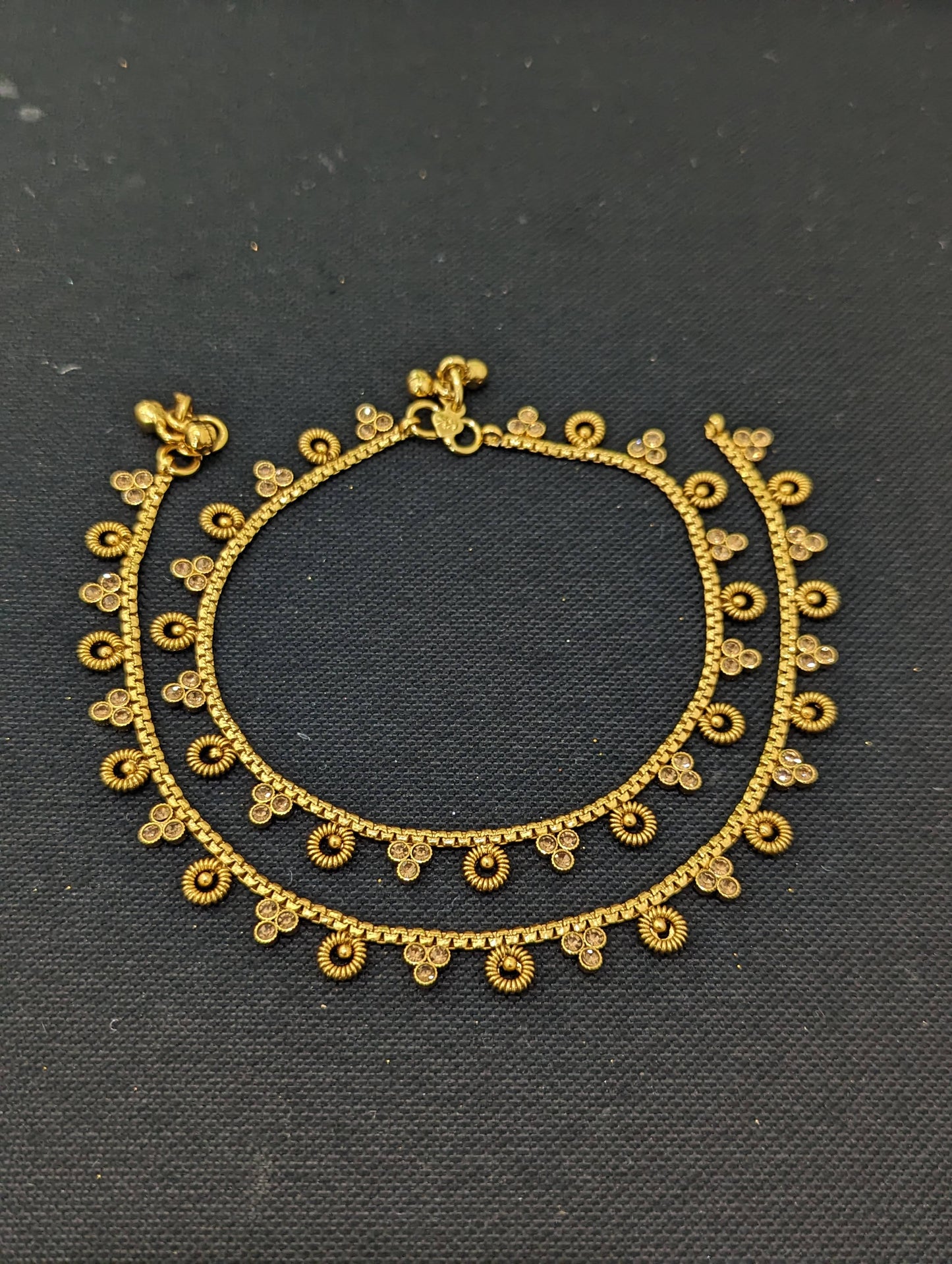 Polki Gold plated Anklets - D1
