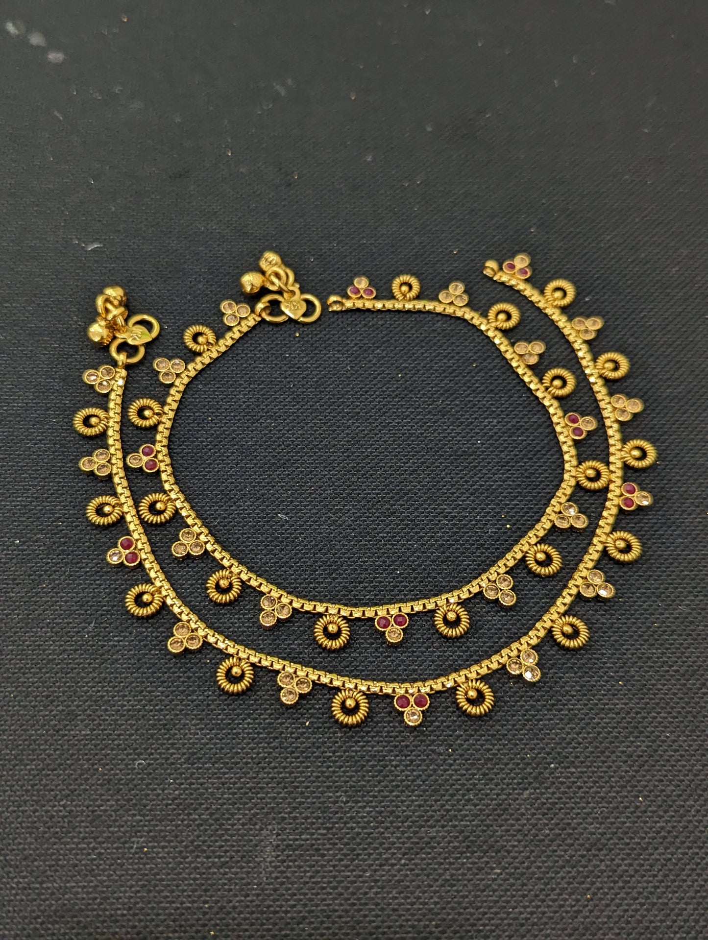Polki Gold plated Anklets - D1
