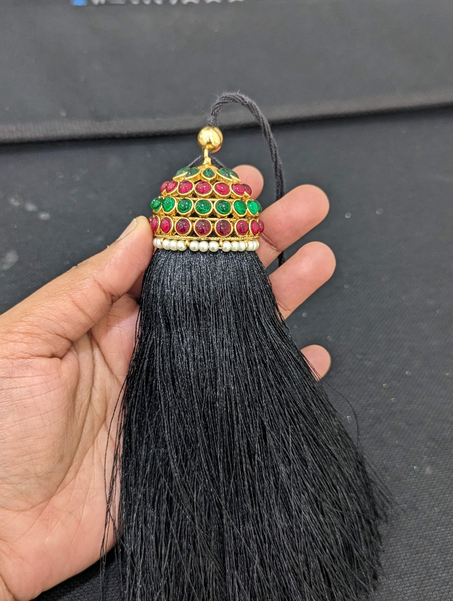 D1 - Kunjalam / Hair plait Bridal accessory