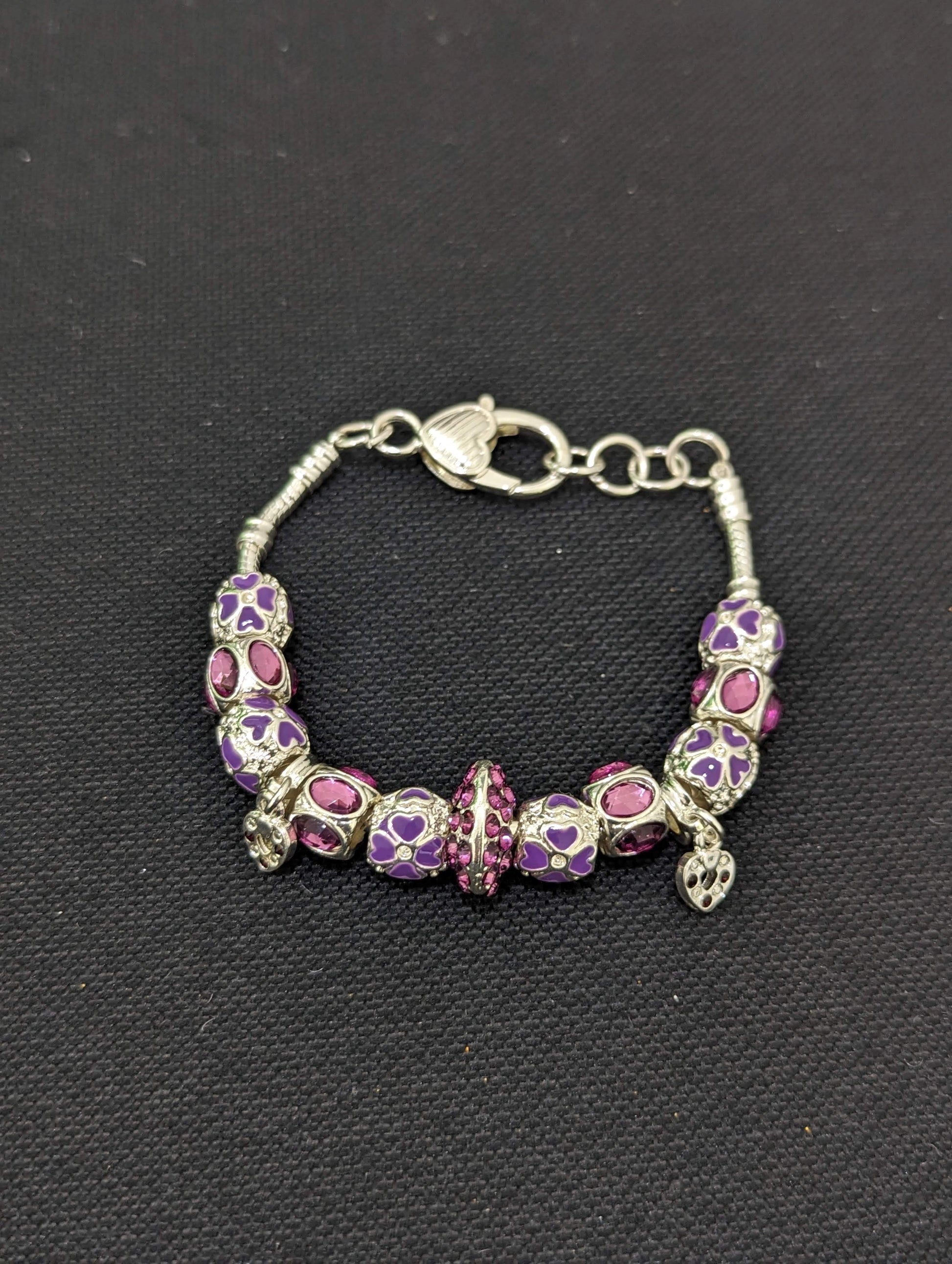 Enamel bead charm Bracelet - Simpliful