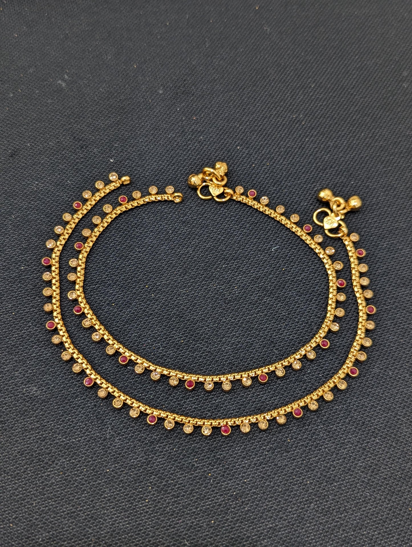 Polki Gold plated Anklets - D6