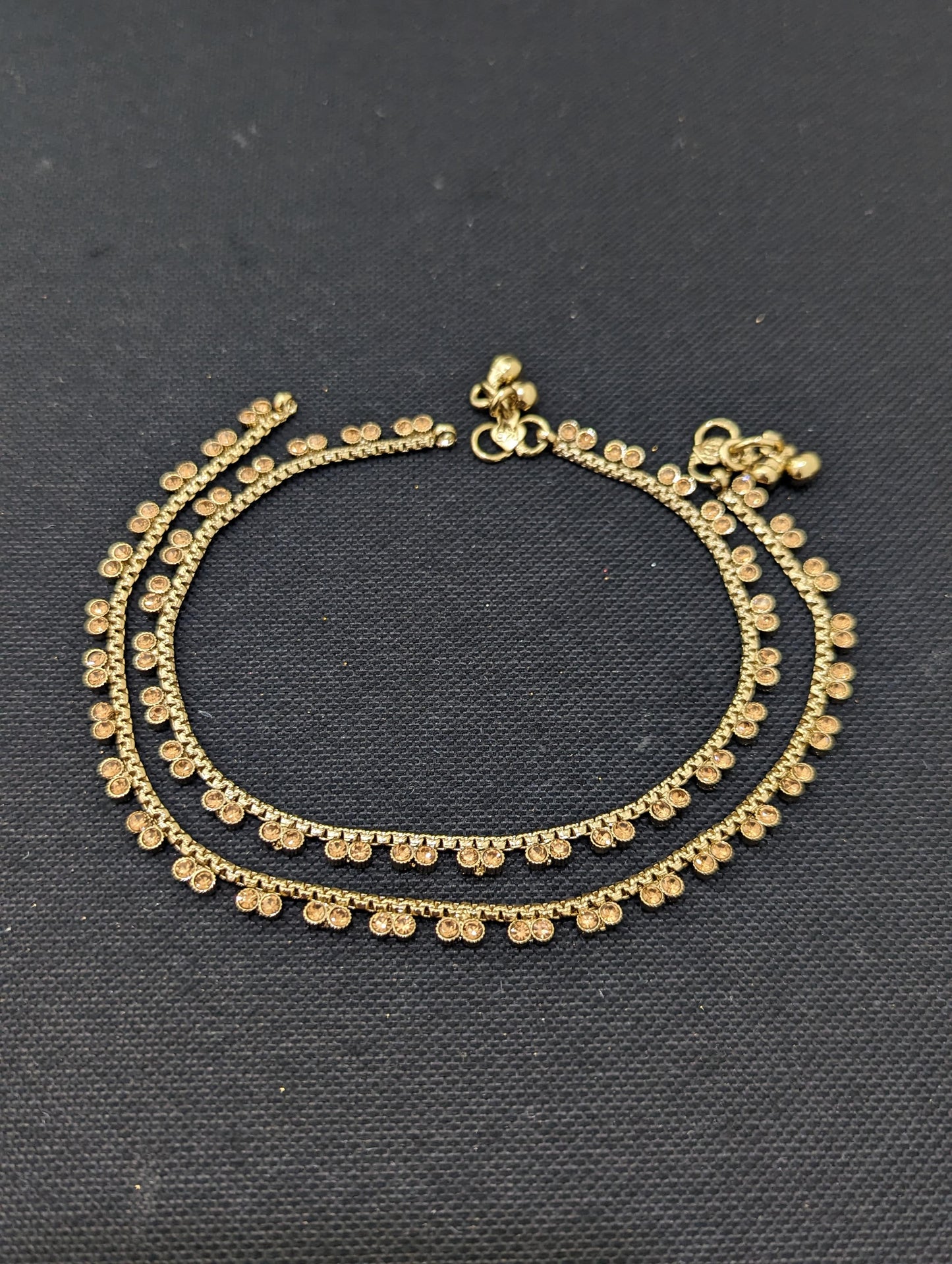 Mehandi Gold plated Anklets - D2