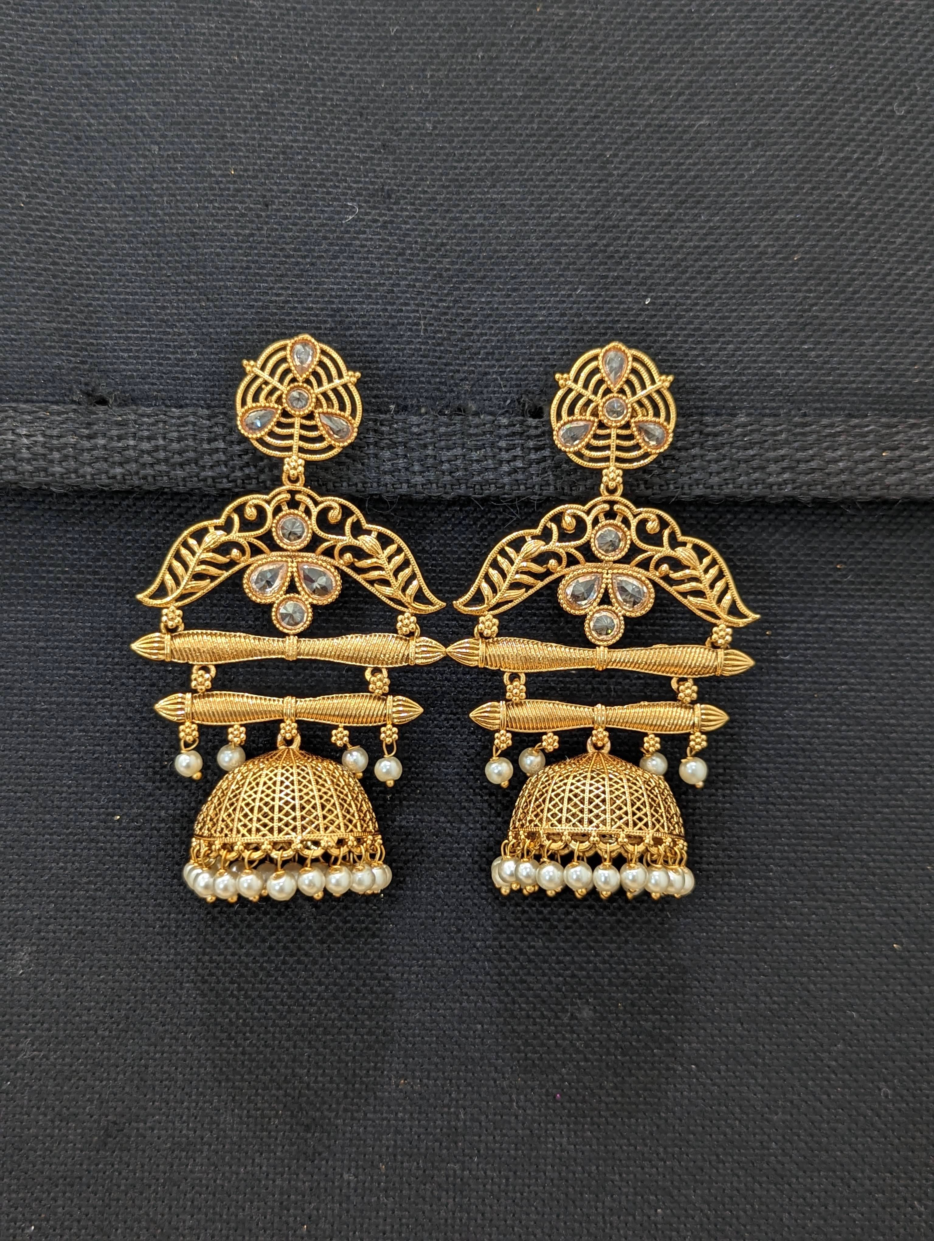 Pin by Arunachalam on gold | Gold earrings for women, Gold bridal jewellery  sets, Gold necklace designs