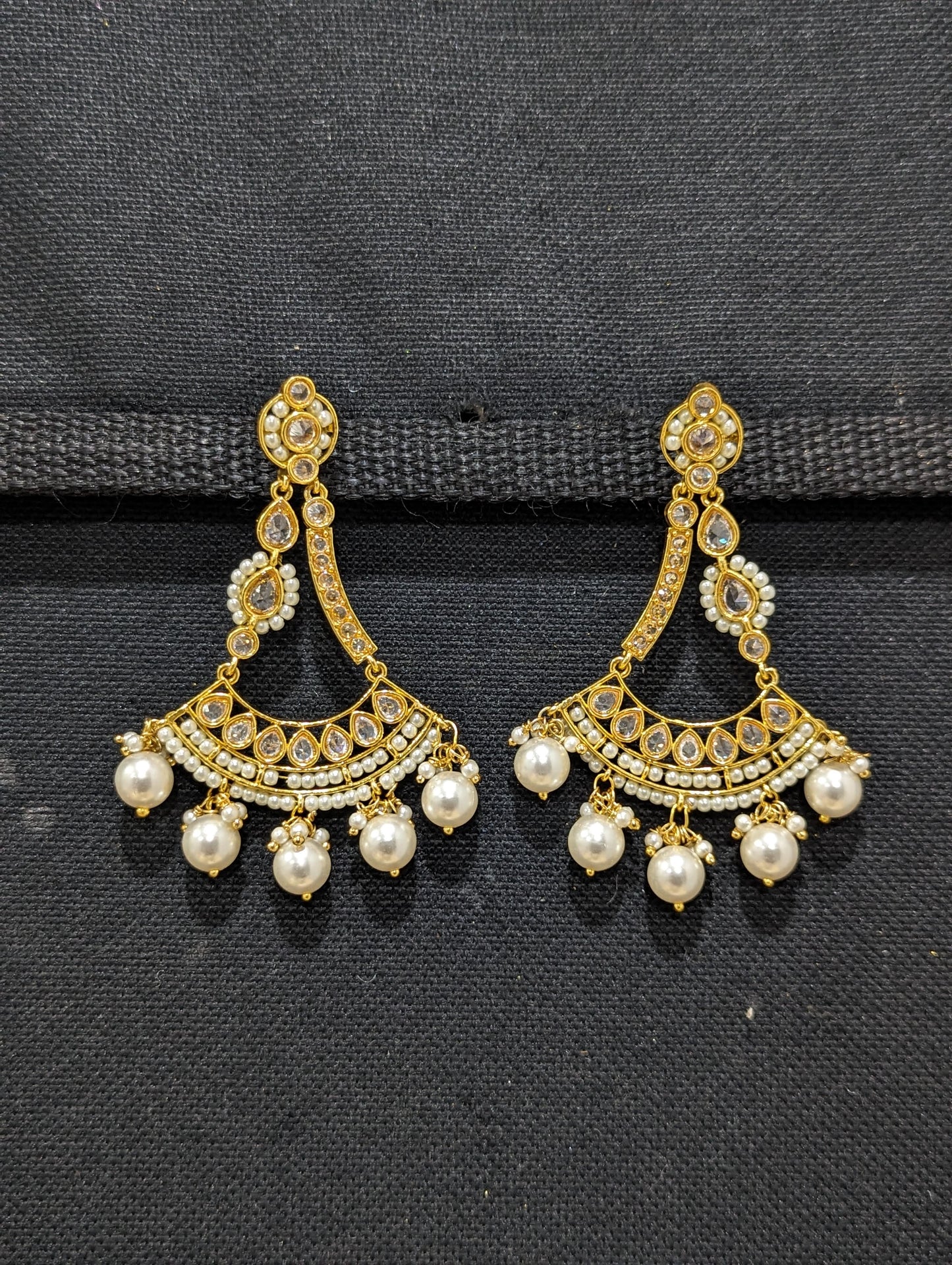 Gold plated Designer Chandbali Earrings