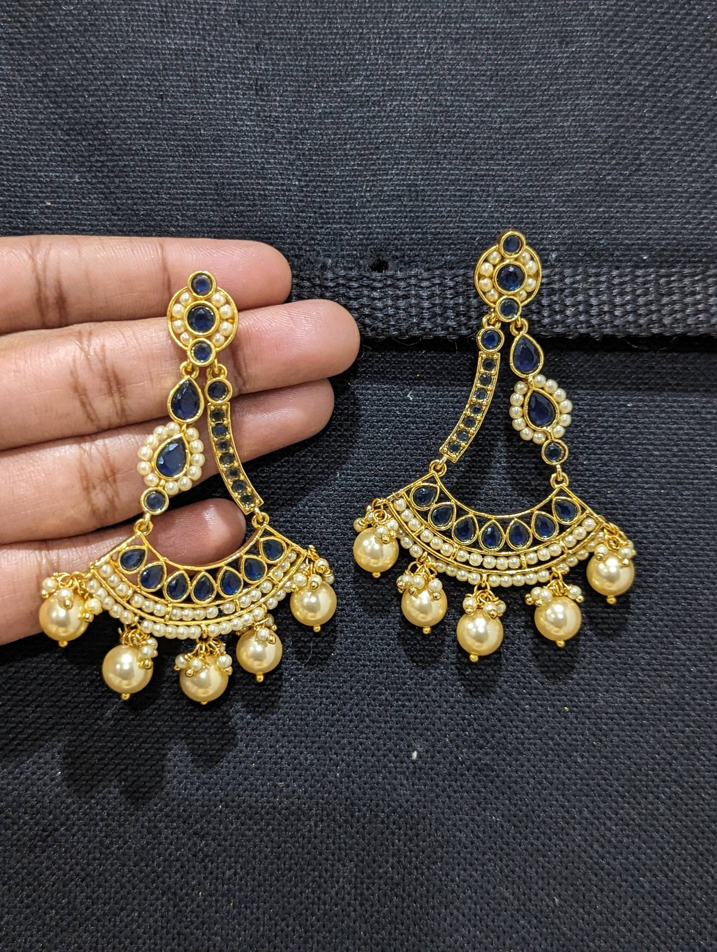 Gold plated Designer Chandbali Earrings