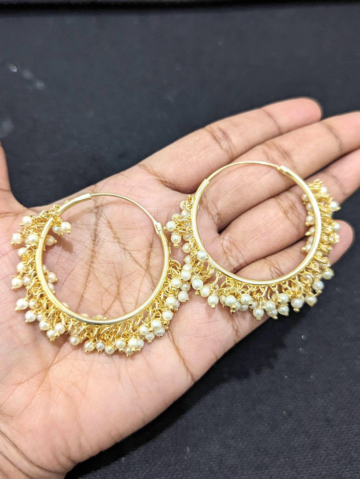 Pearl cluster Polki Kundan Choker Necklace and Earrings set