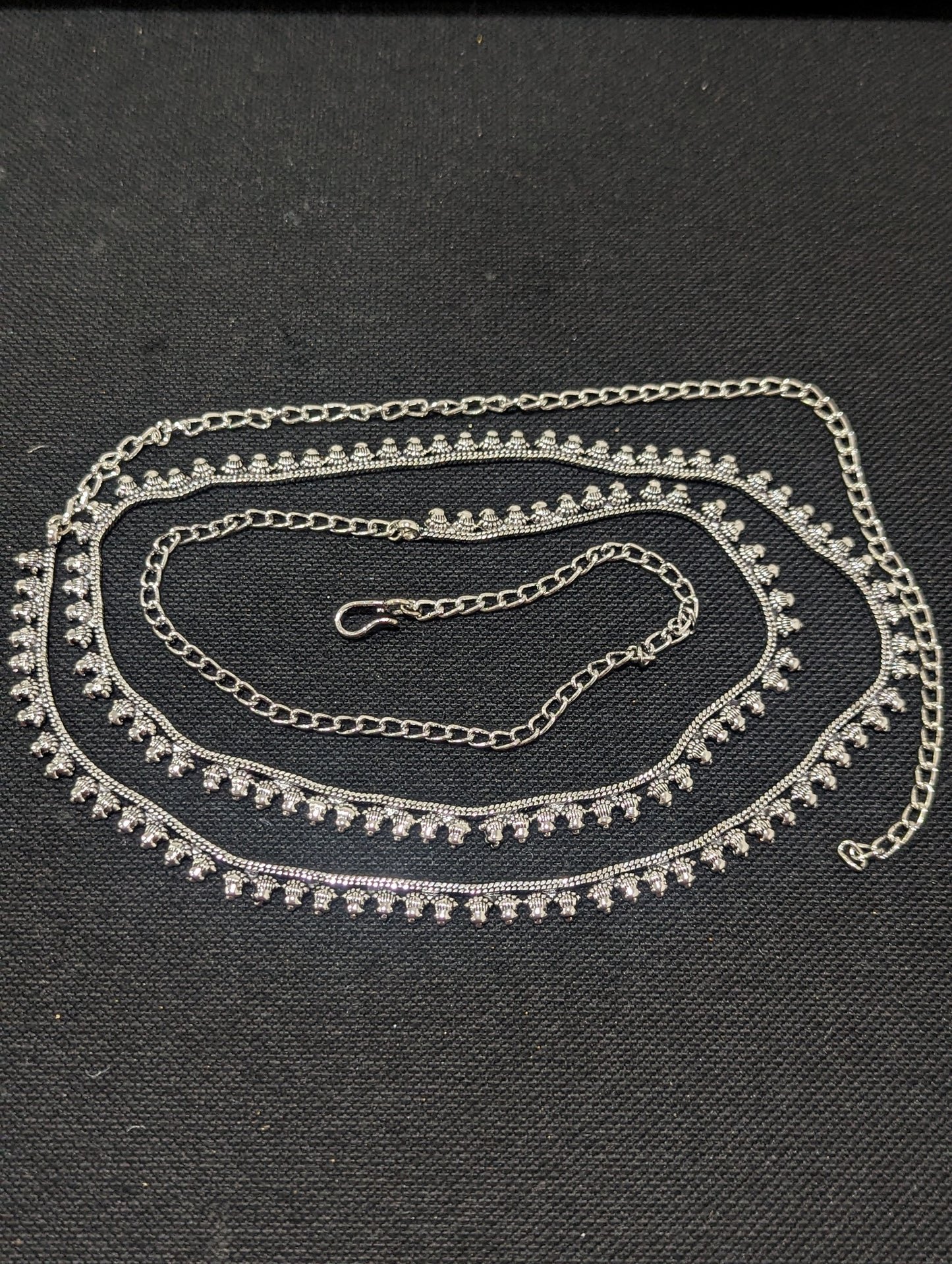 Oxidized Silver Hip Chain / Waist Belt / Belly Chain - D3