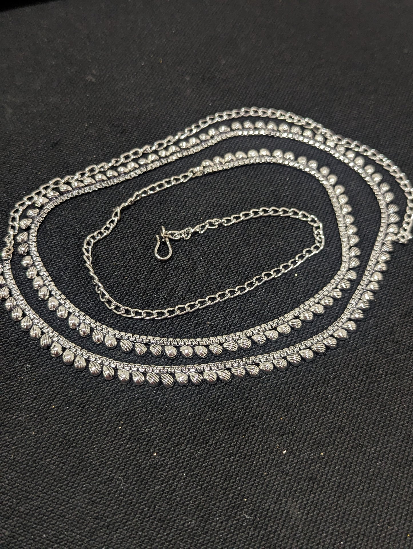Oxidized Silver Hip Chain / Waist Belt / Belly Chain - D1