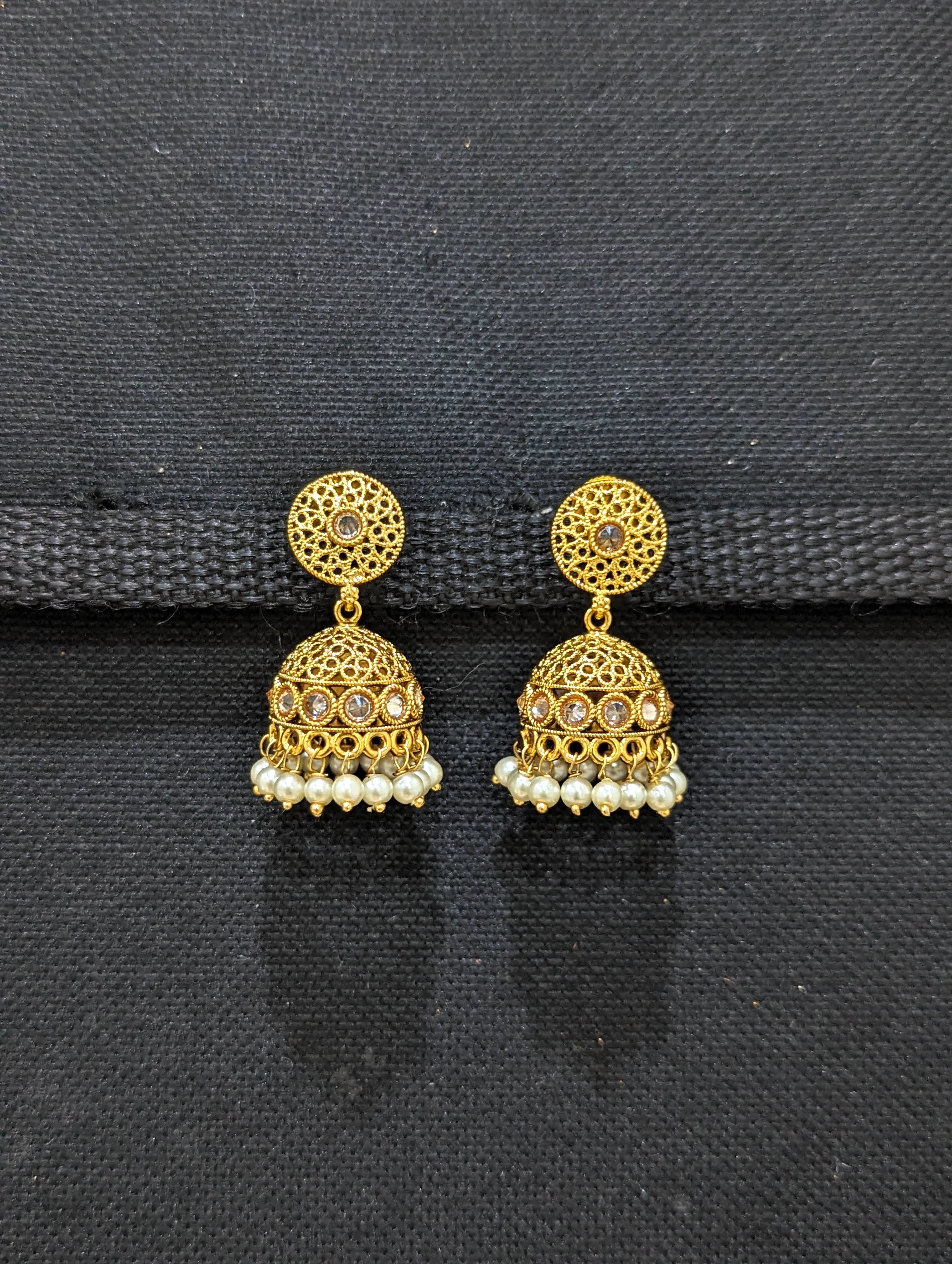 Buy Fashion Frill Fashion Frill Traditional Golden Earrings Floral Designs  Pearl Studded Gold Plated Jhumka Earrings For Women/Girls Stylish Latest  Fancy Earrings Online at Best Prices in India - JioMart.