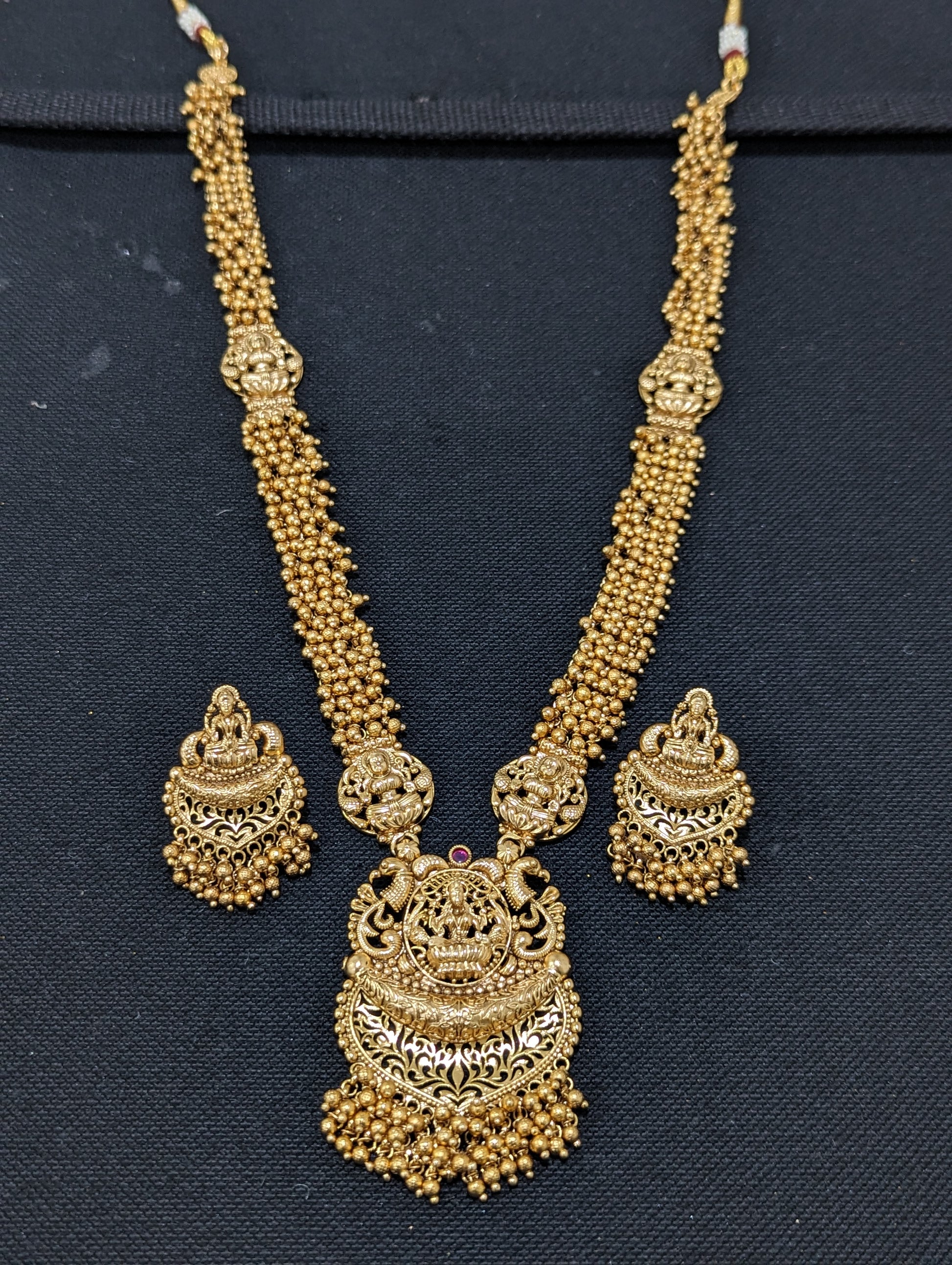 Jewellery Gold New Laxmi Jewellers Rani Haar Goddess Lakshmi Long