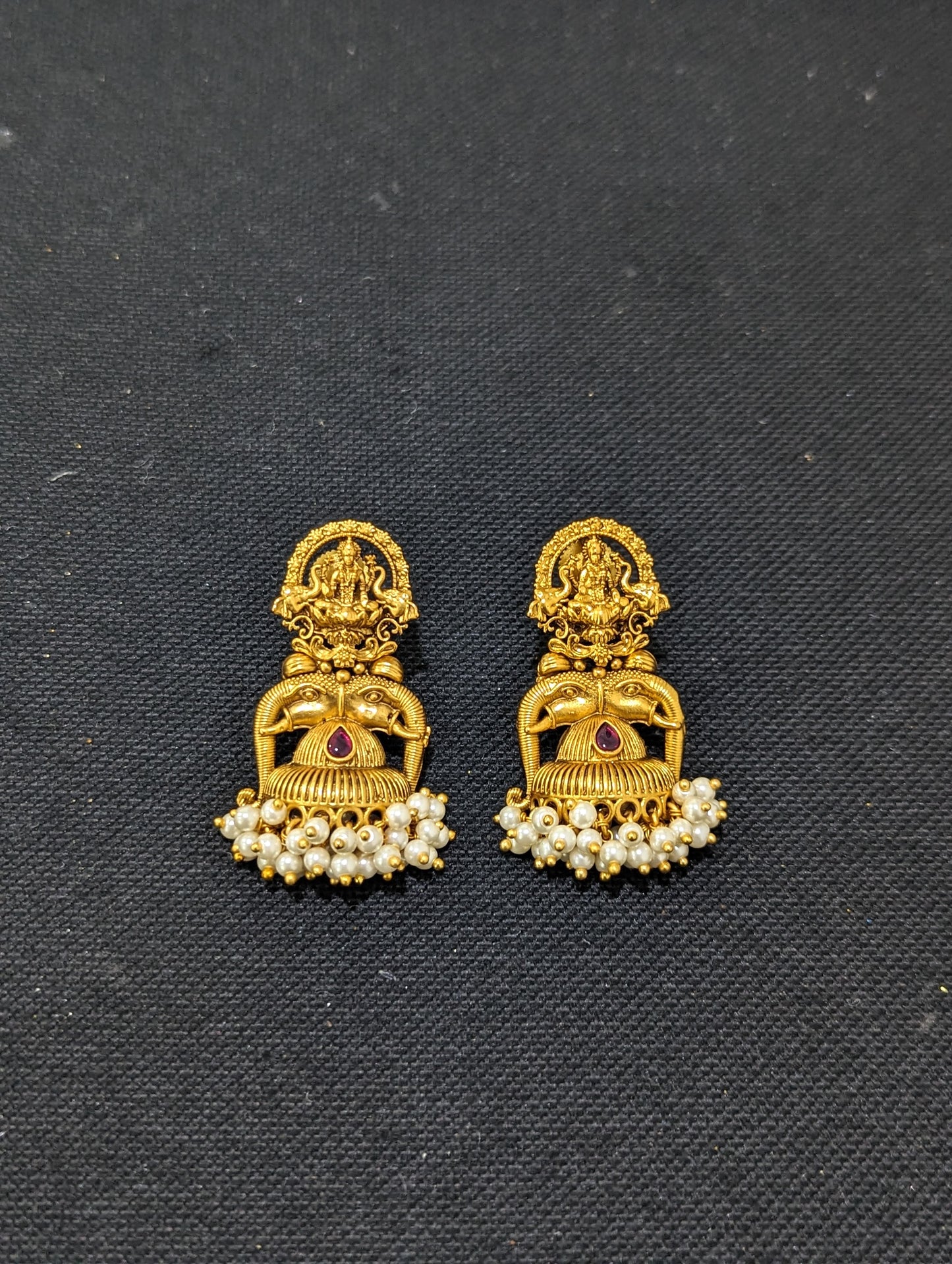 Lakshmi ji Elephant design Earrings