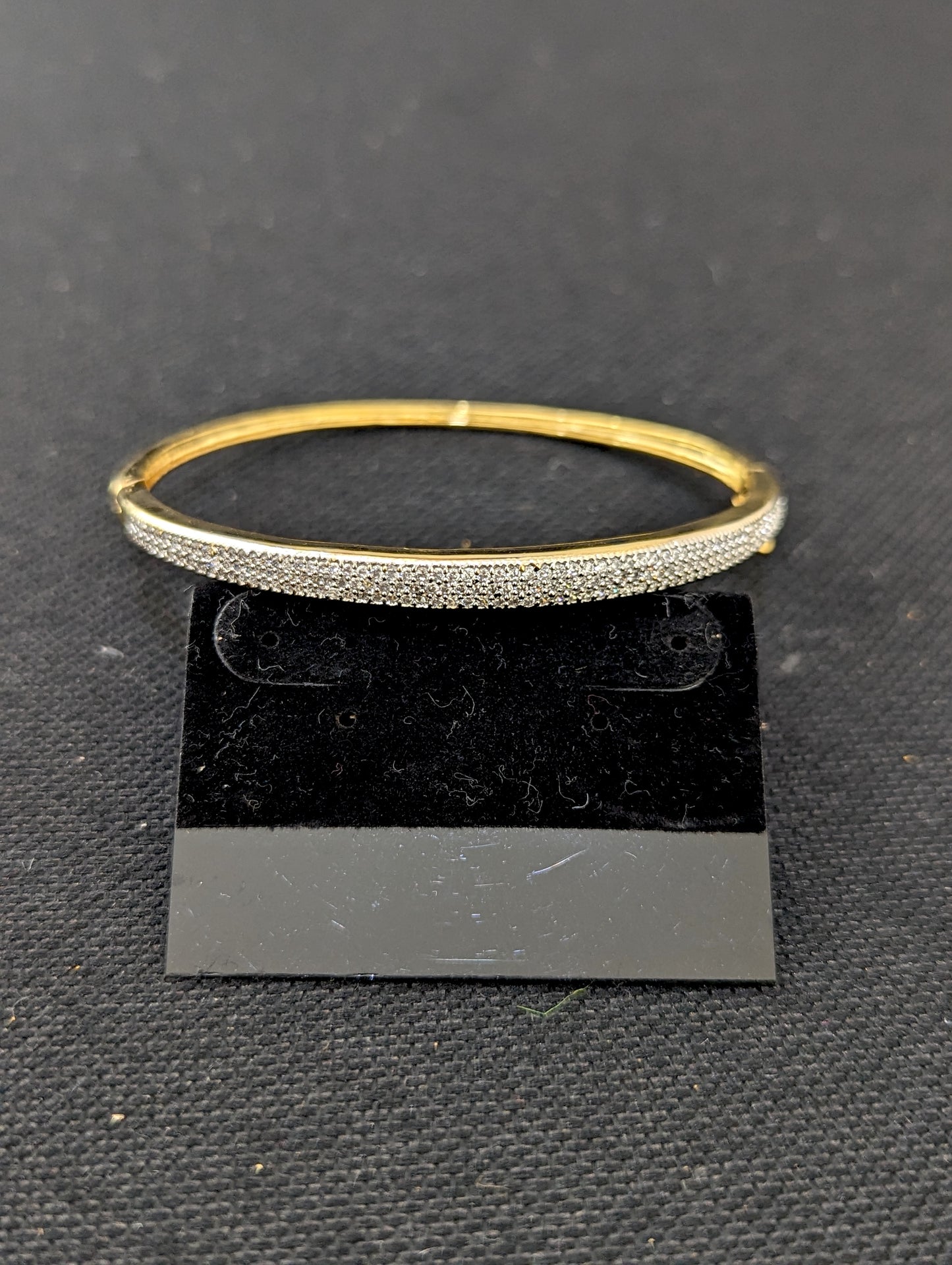 CZ stone One gram gold Bangle Bracelet - Design 17
