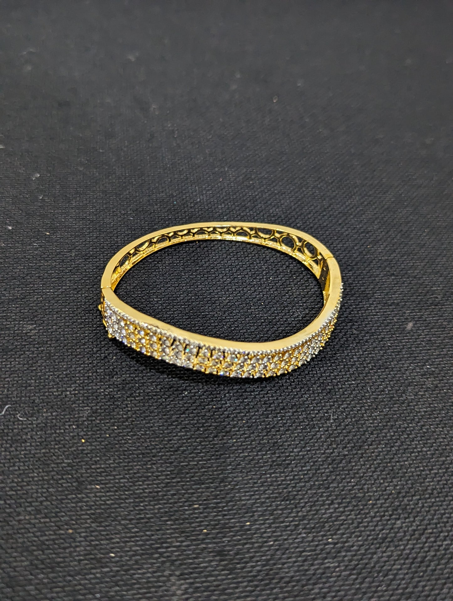 CZ stone One gram gold Bangle Bracelet - Design 21