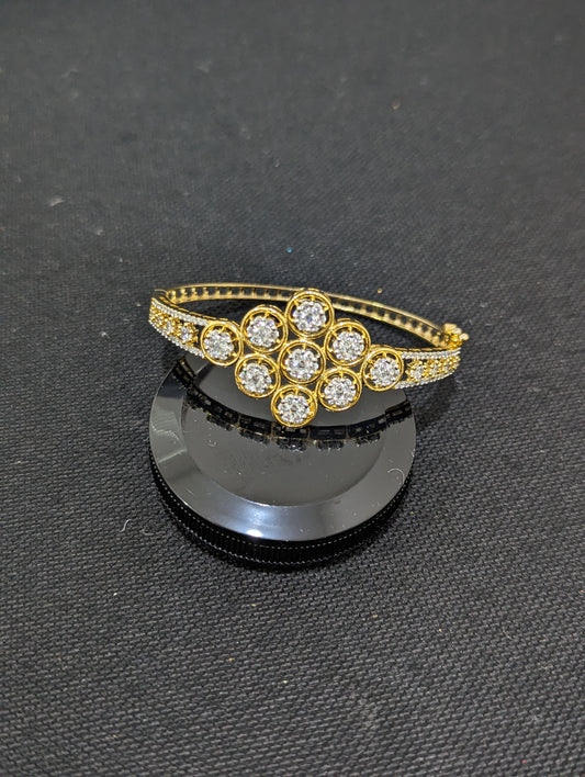 CZ stone One gram gold Bangle Bracelet - Design 22