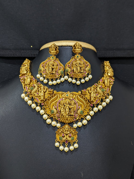 Ram Parivaar Grand Choker Necklace and Chandbali set