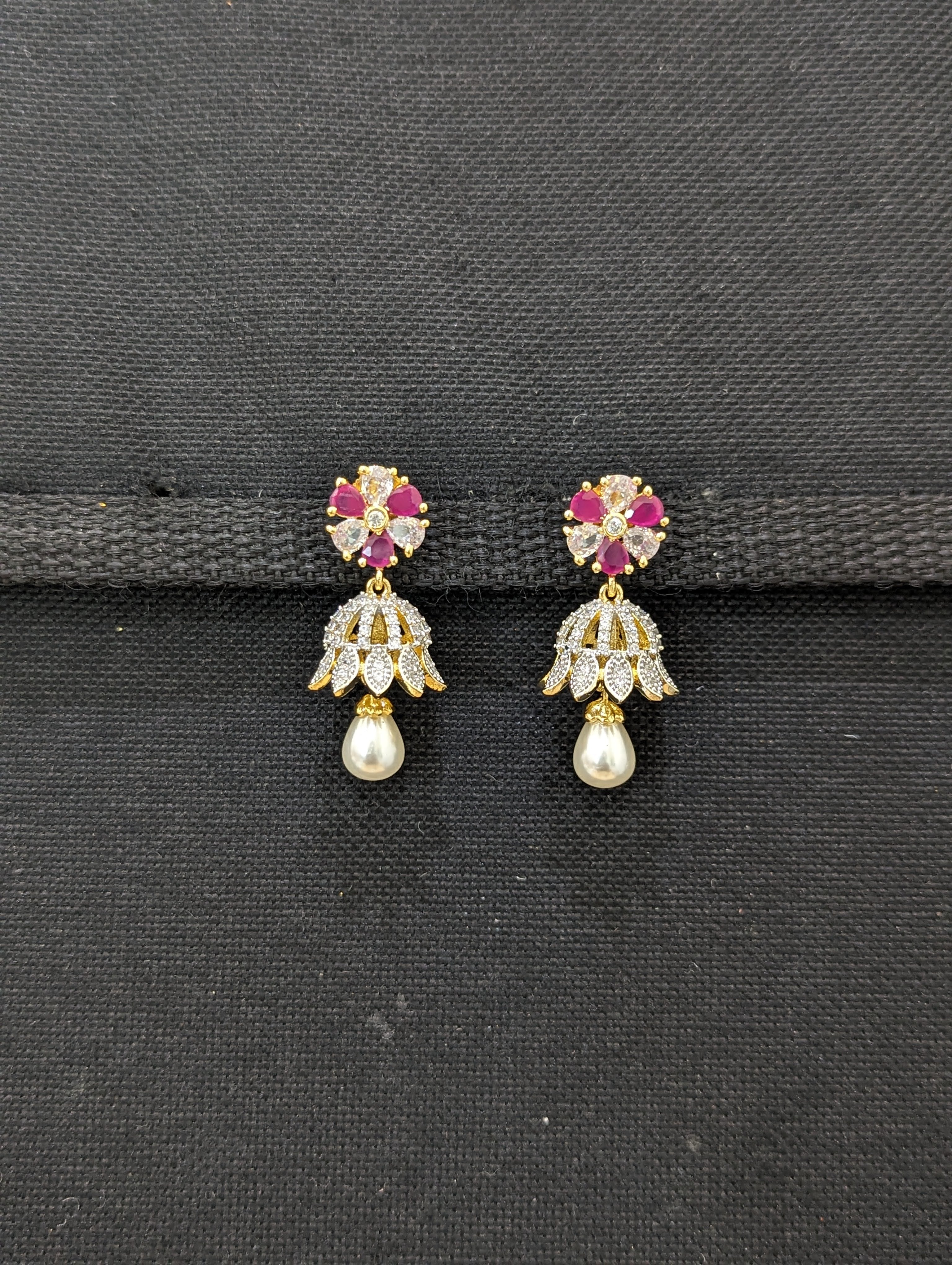 Cz fashion jhumkas