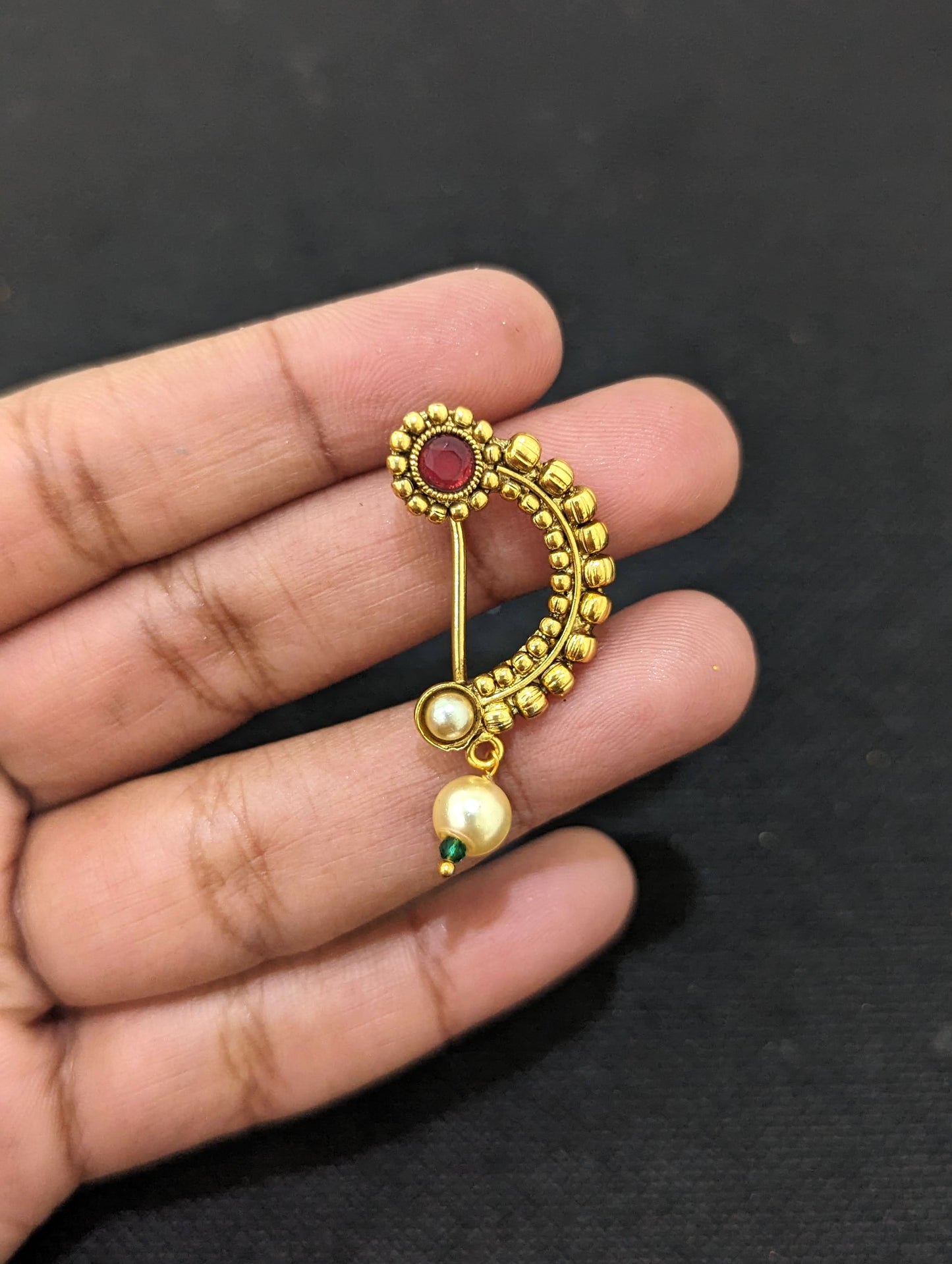 Flower design Indian Nose Pin