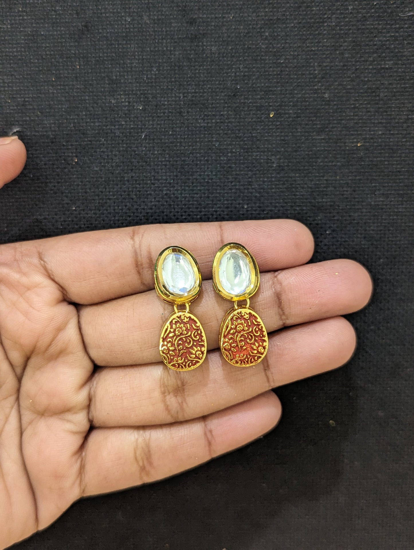 Kundan Small Stud Earrings