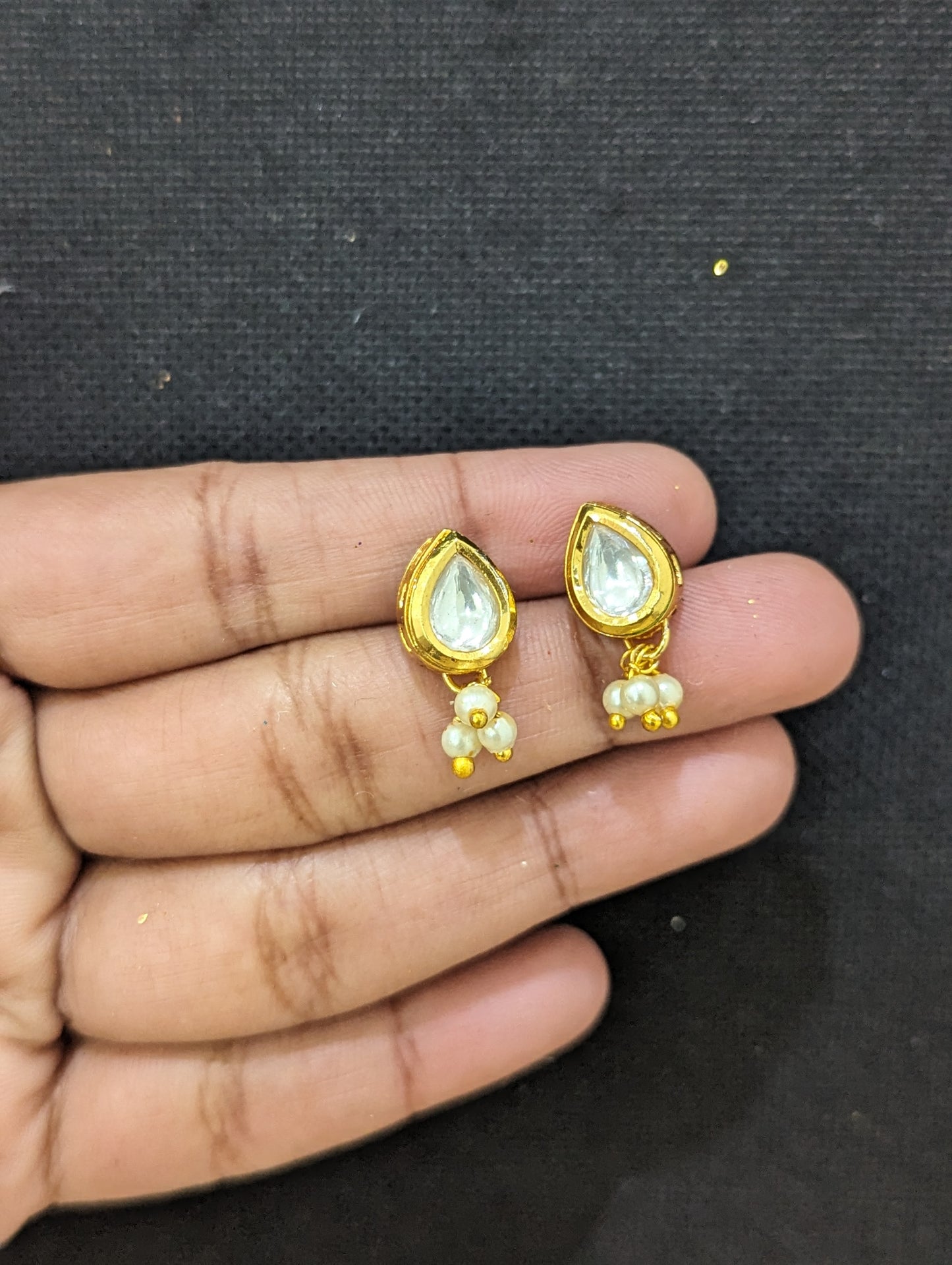 Kundan Small Stud Earrings