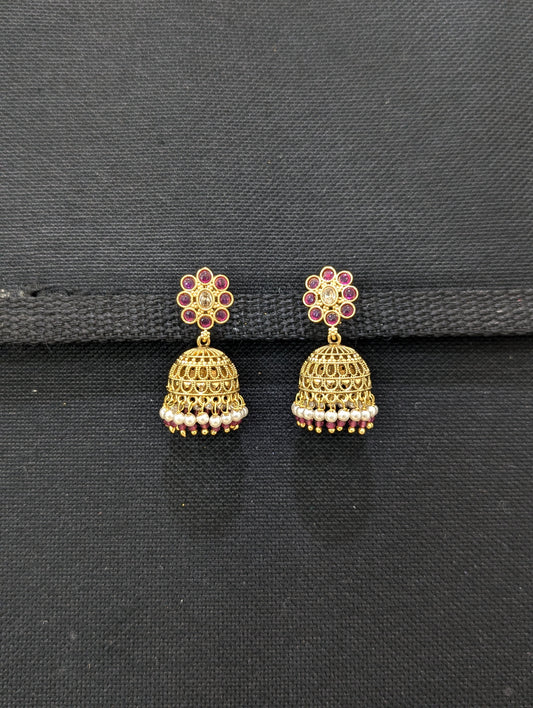 Kemp Jhumka Earrings - Small size