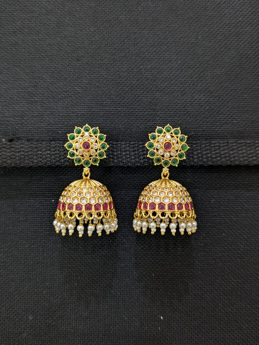 Kemp Jhumka Earrings - Medium size