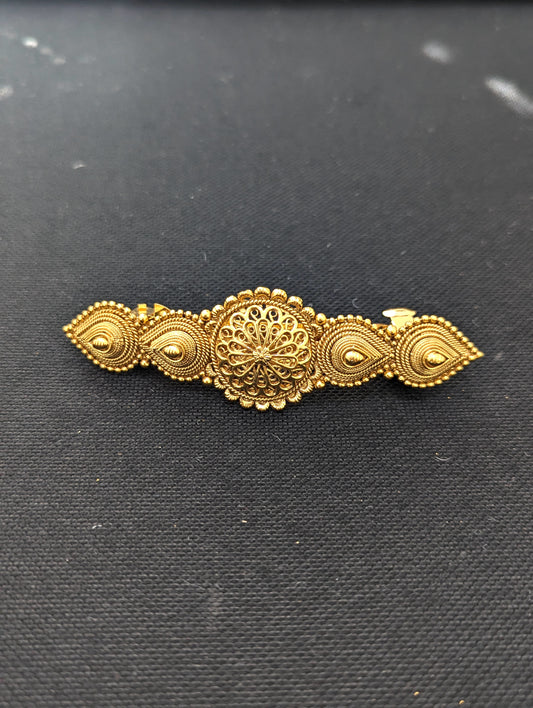 Gold plated Teardrop Medium hair clip