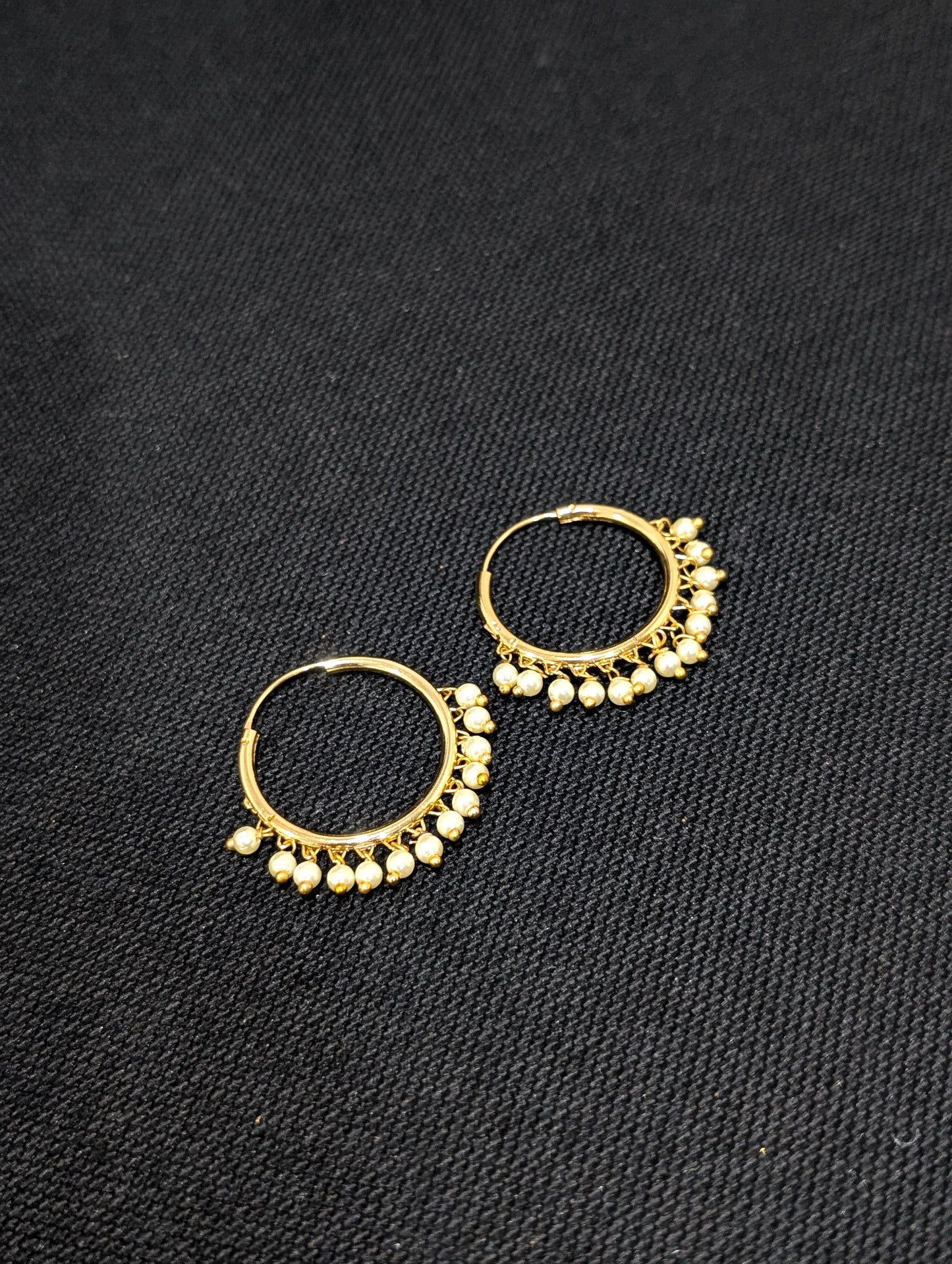Pearl Hoop Earrings