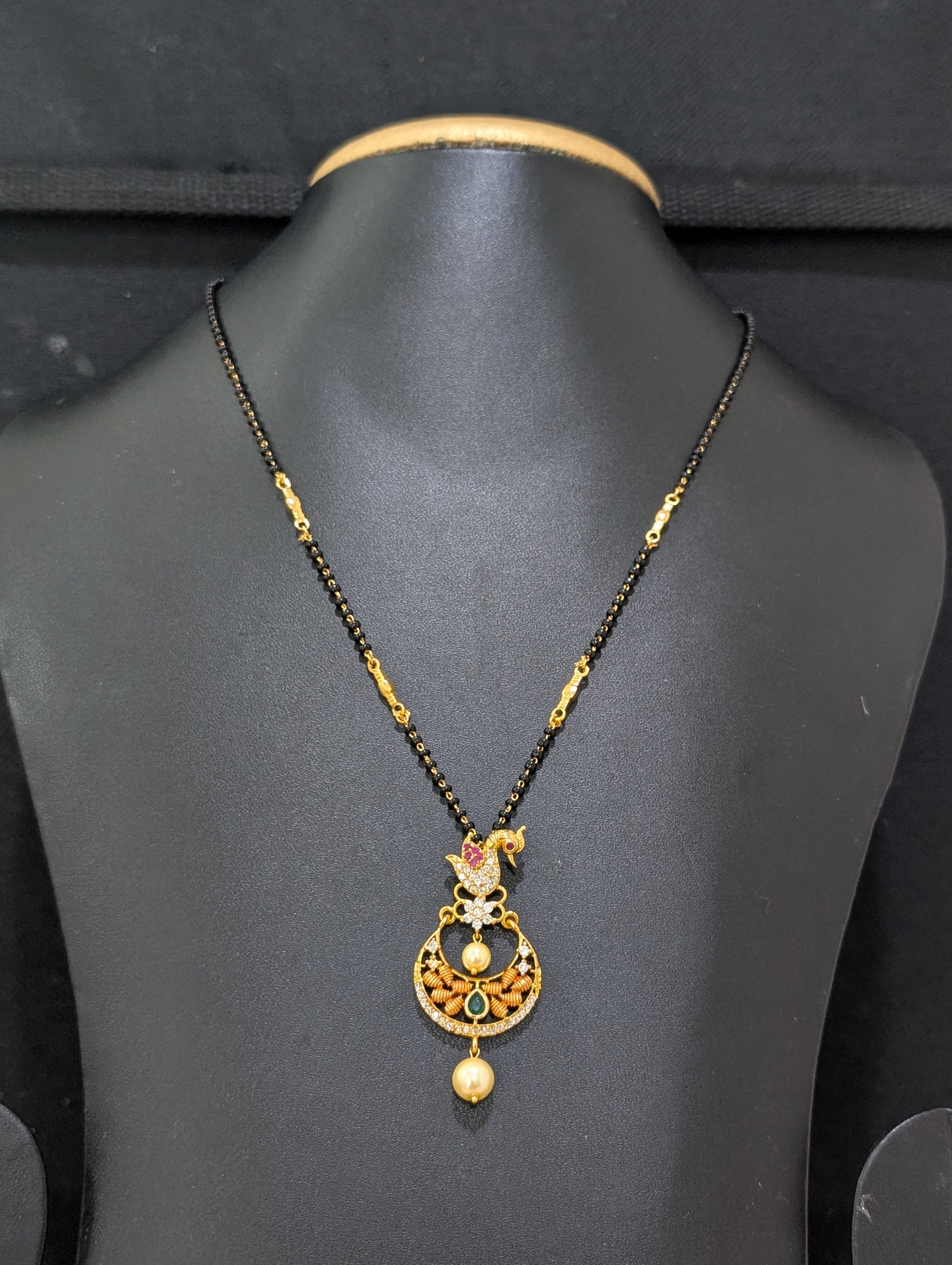 Mangalsutra Single strand One gram gold Design – Simpliful