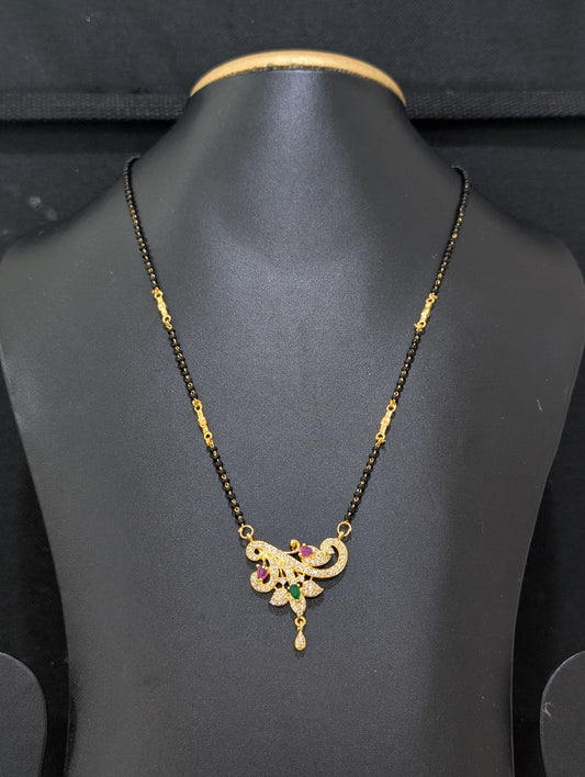 Mangalsutra - Single strand - One gram gold - Design 2