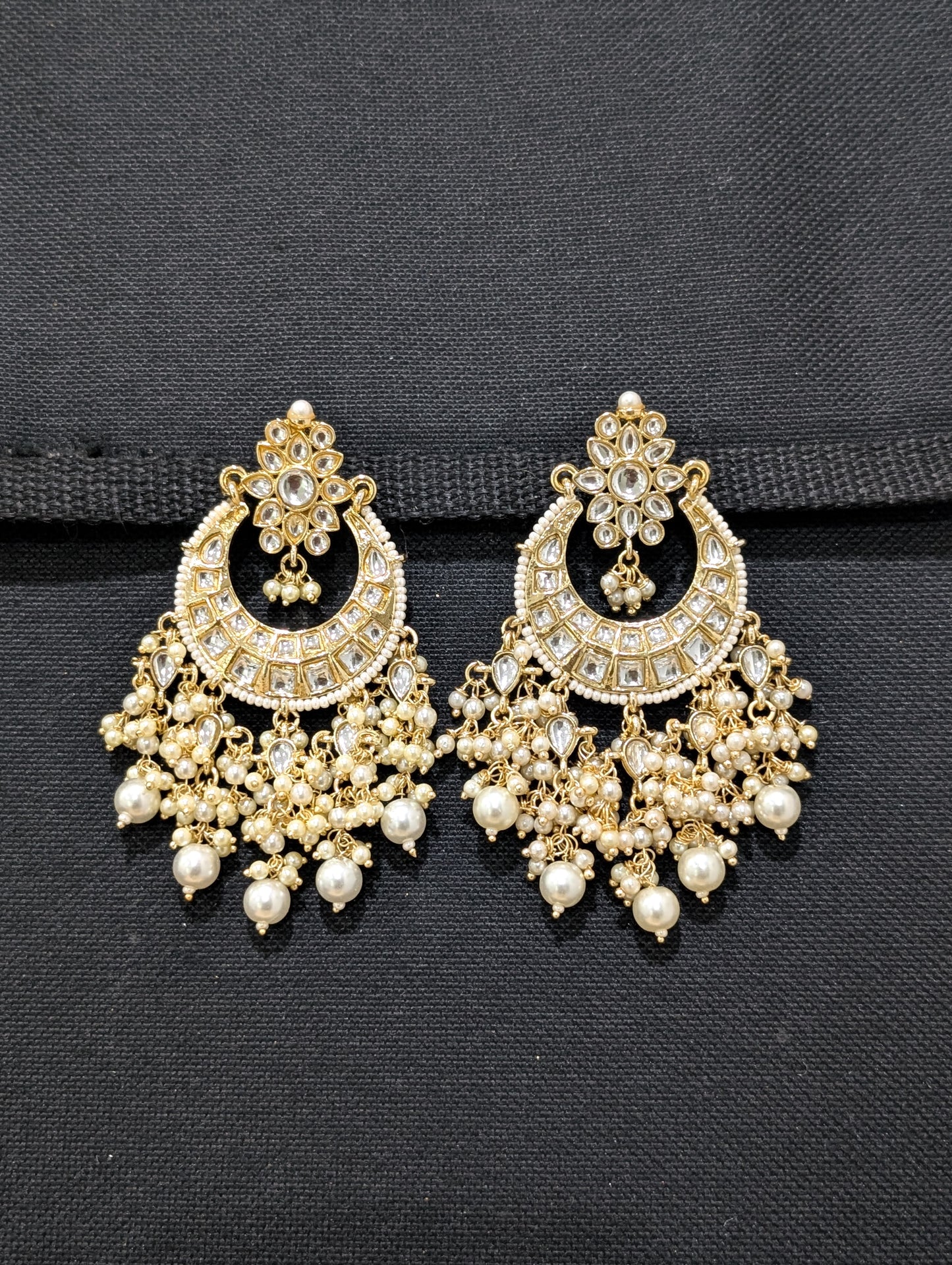 Kundan Maang Tikka and Earrings Combo - Design 2