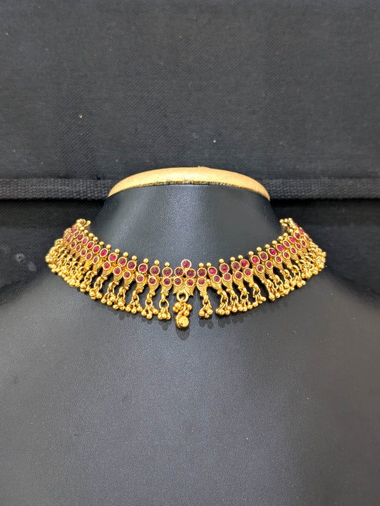 Ruby Kemp stone Choker Necklace