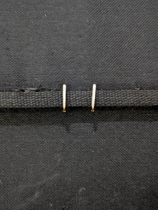 CZ One gram gold plated Stud Earrings