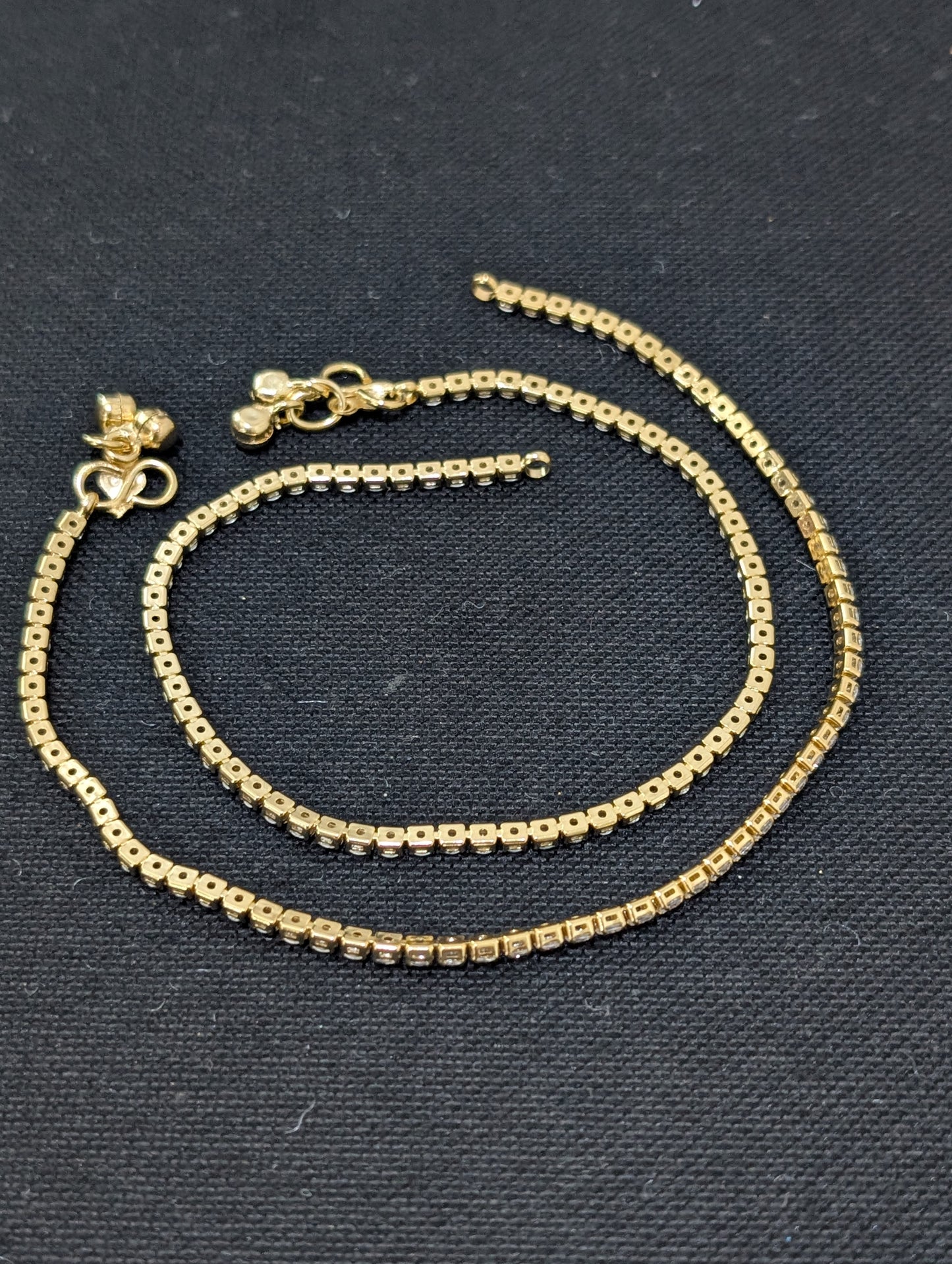 Simple CZ Anklets