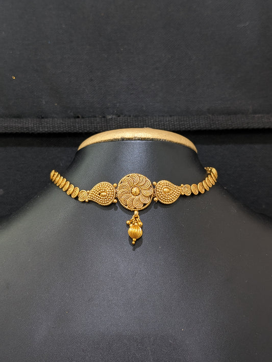 Gold plated Chakri Choker Necklace