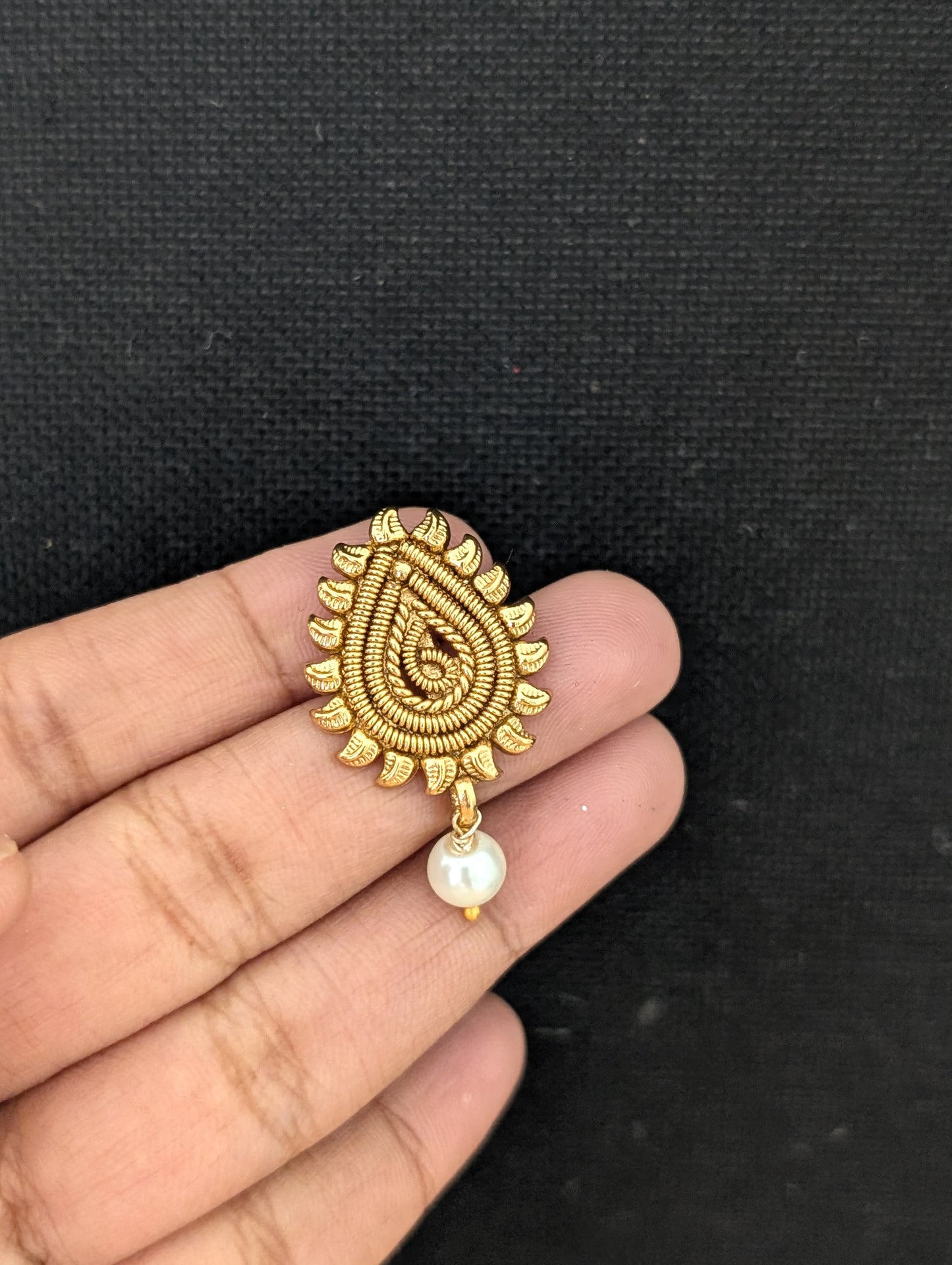 Gold plated Teardrop Stud Earrings