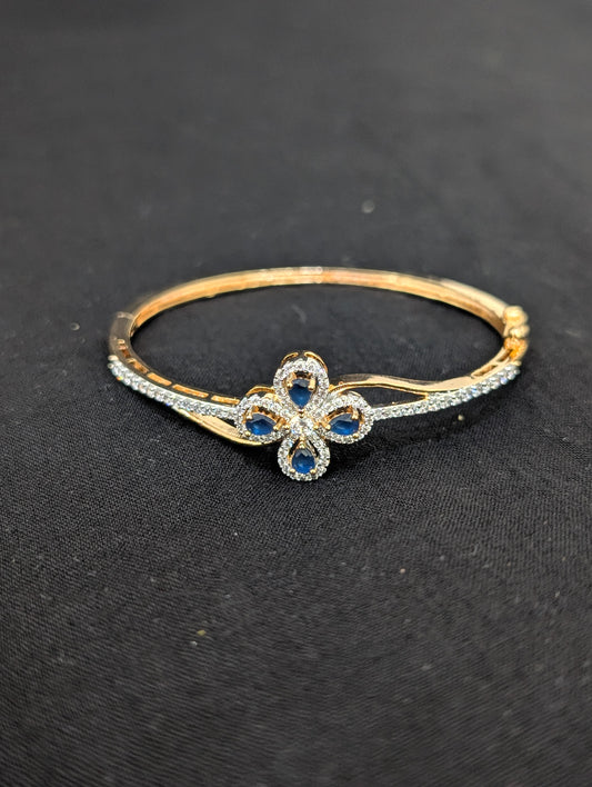 CZ stone One gram gold Bangle Bracelet - Design 27