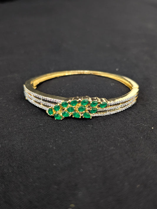 CZ stone One gram gold Bangle Bracelet - Design 29