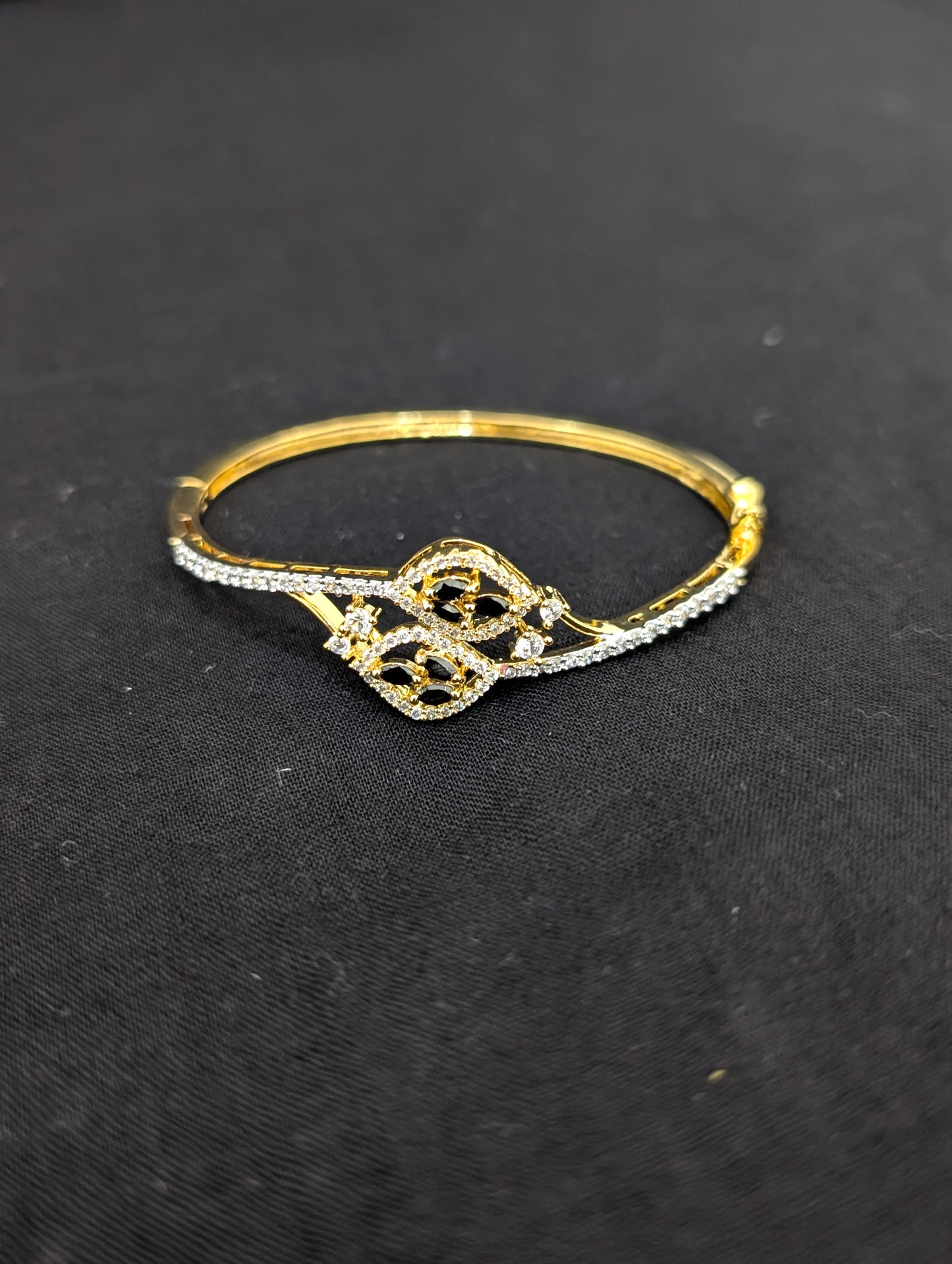 CZ stone One gram gold Bangle Bracelet - Design 31